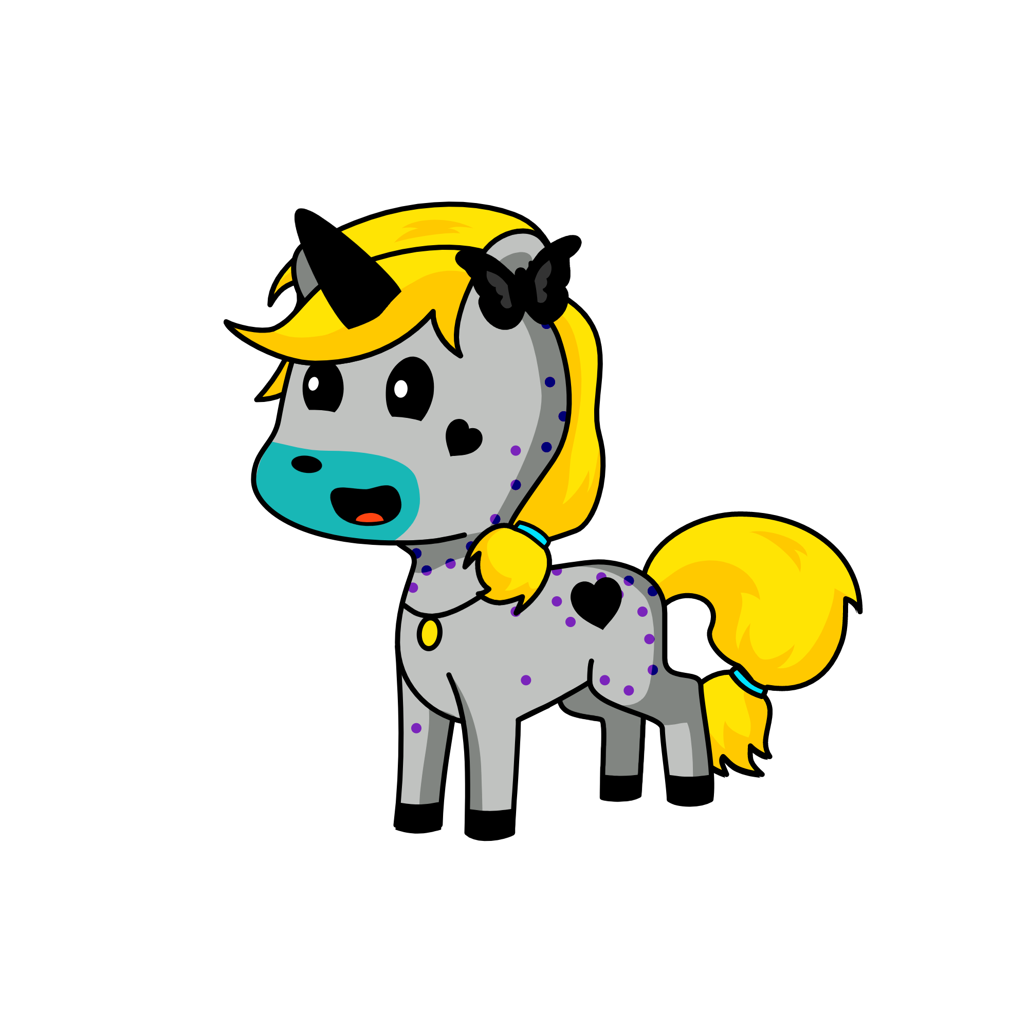 Dark Shadow, the unicorn