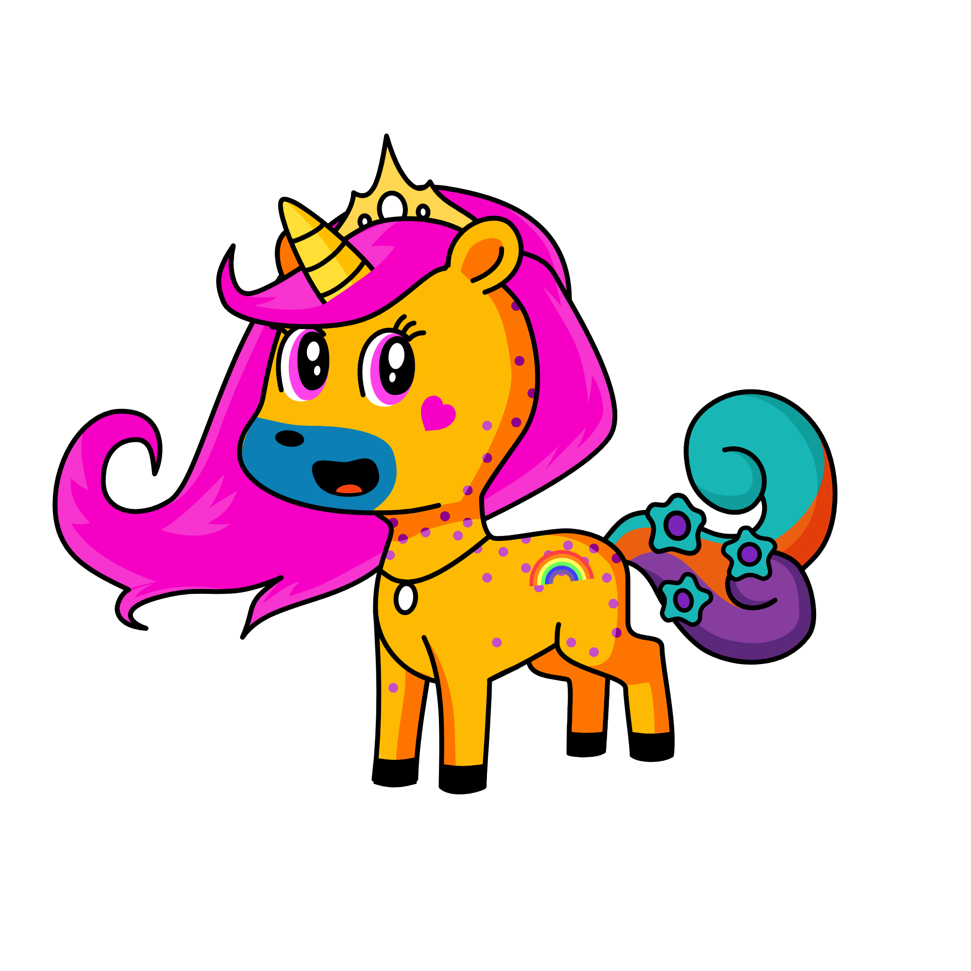 glitter, the unicorn