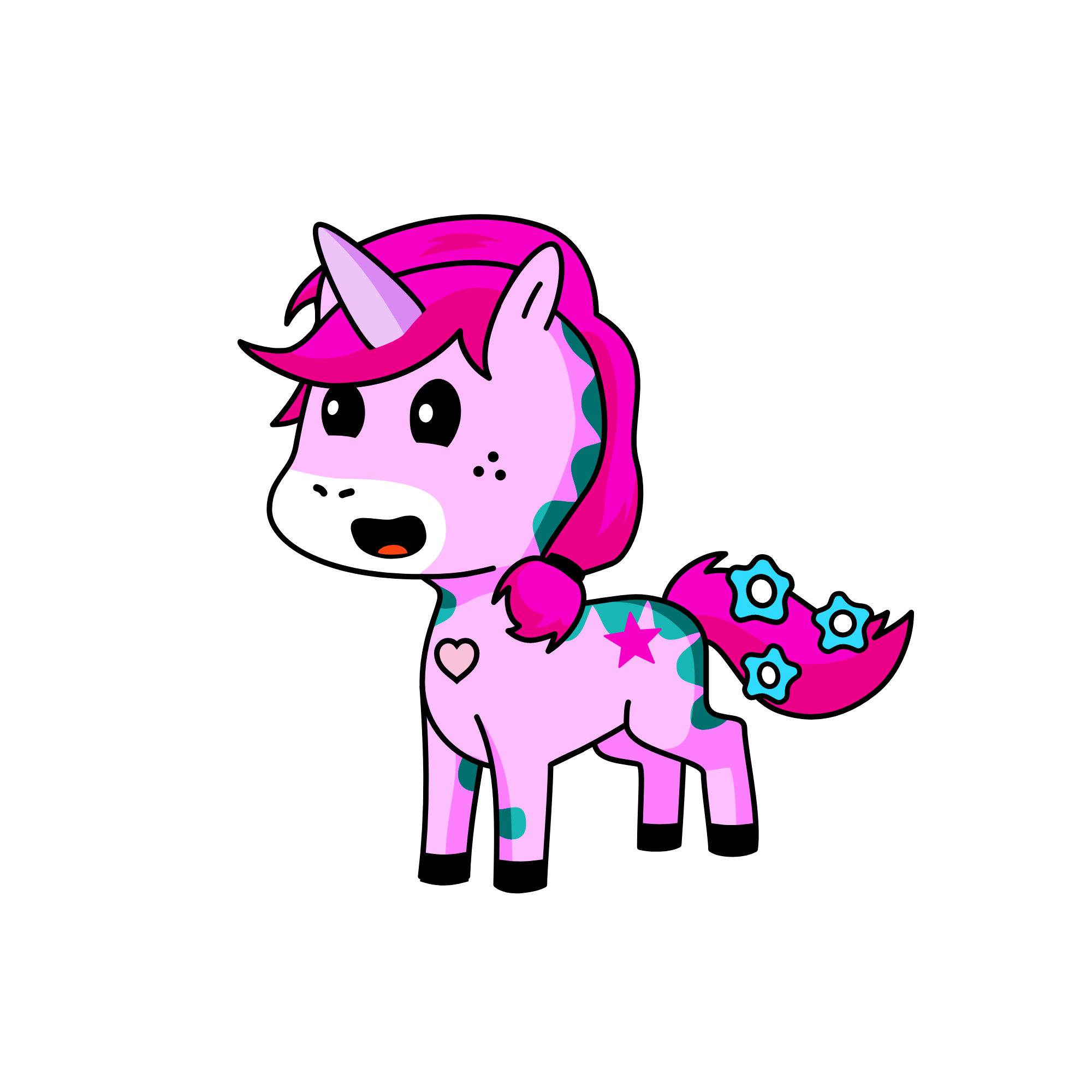 Candy, the unicorn