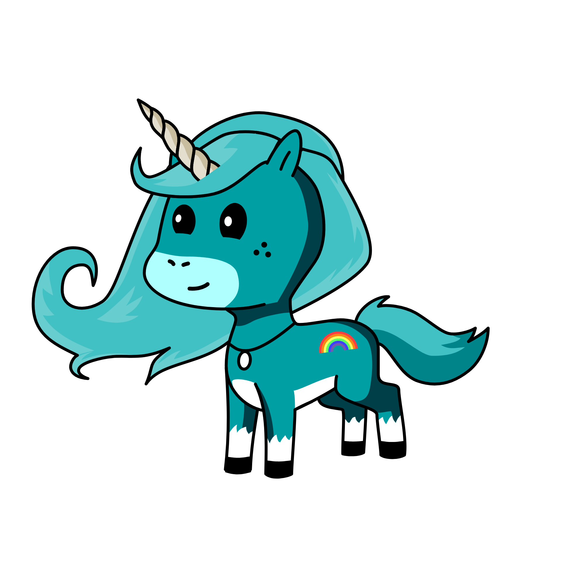 Little Blue, the unicorn