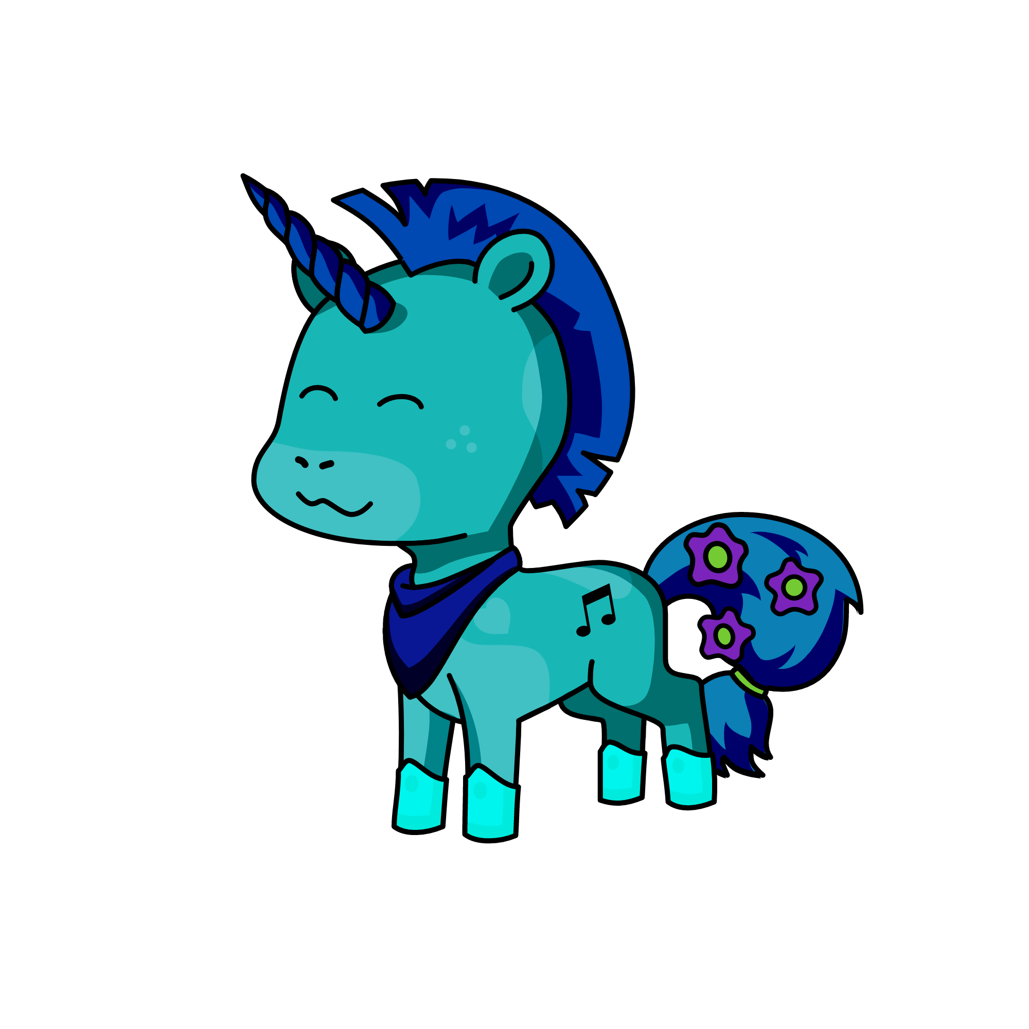 Ghostie-Snow, the unicorn