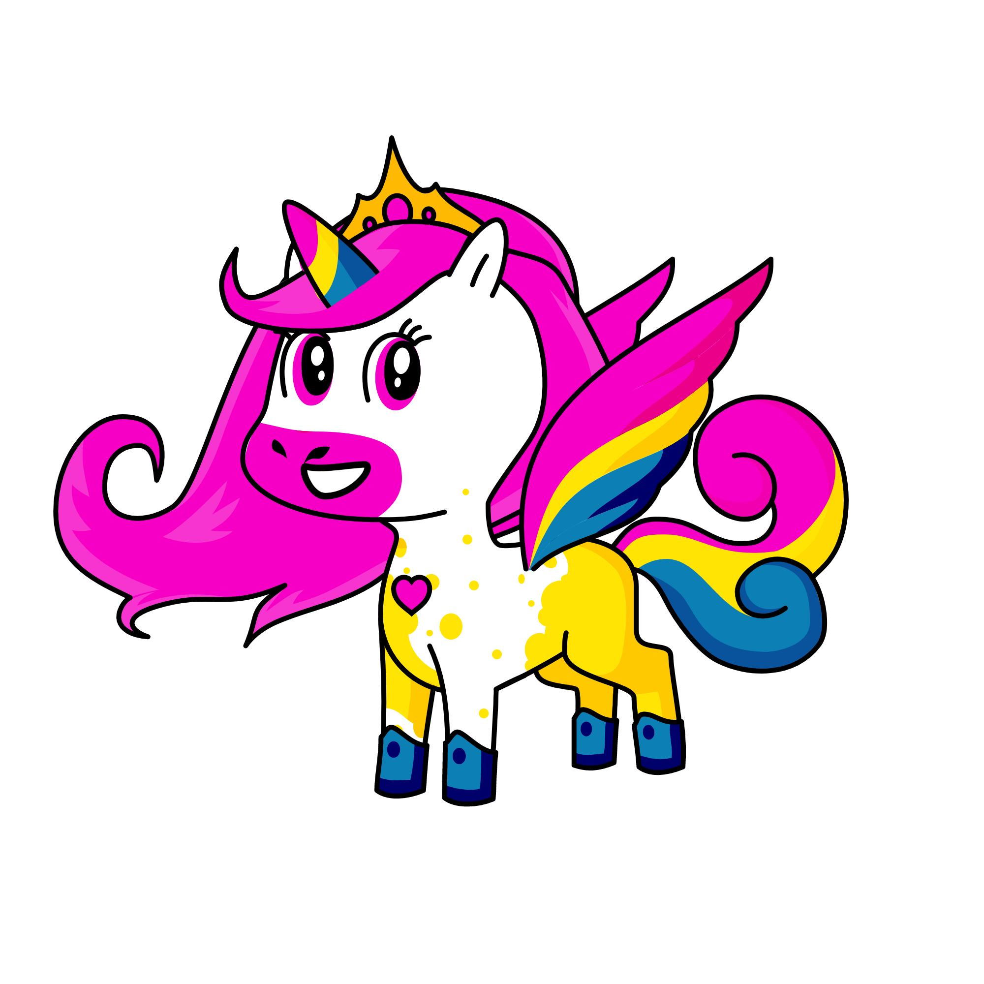 Princess rainbow, the unicorn