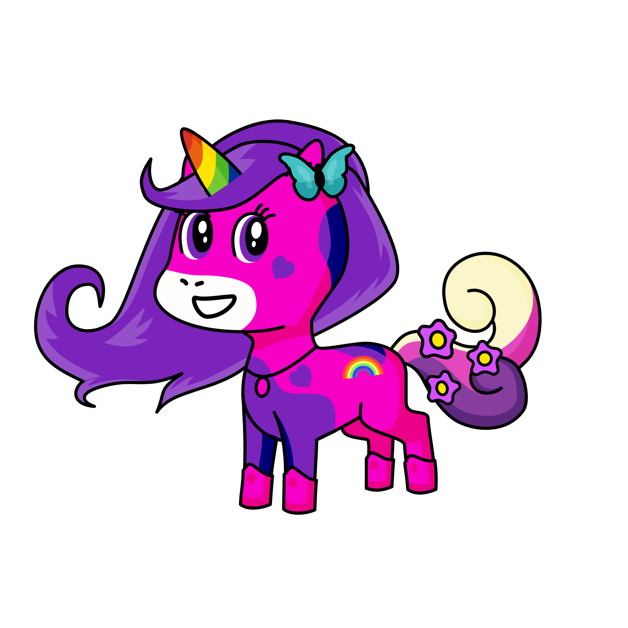 Small Flower, the unicorn