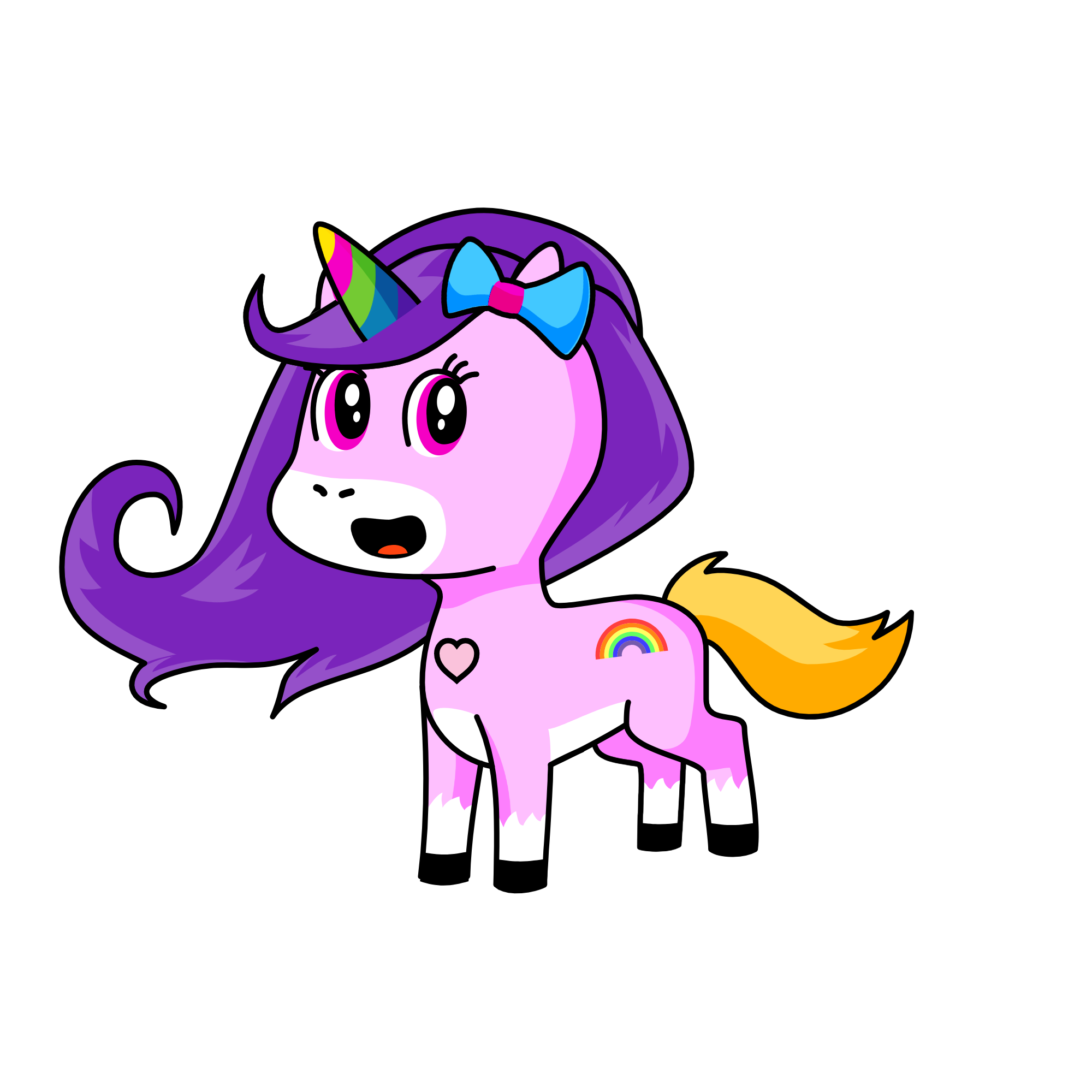 Pinky, the unicorn