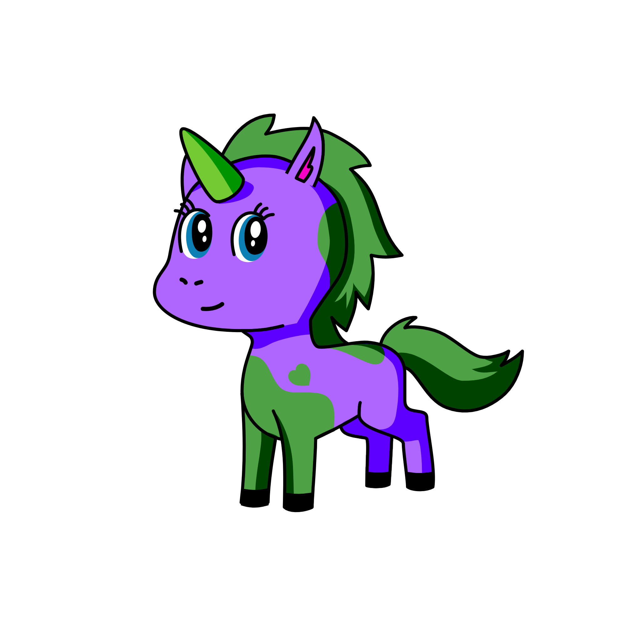 Pet, the unicorn
