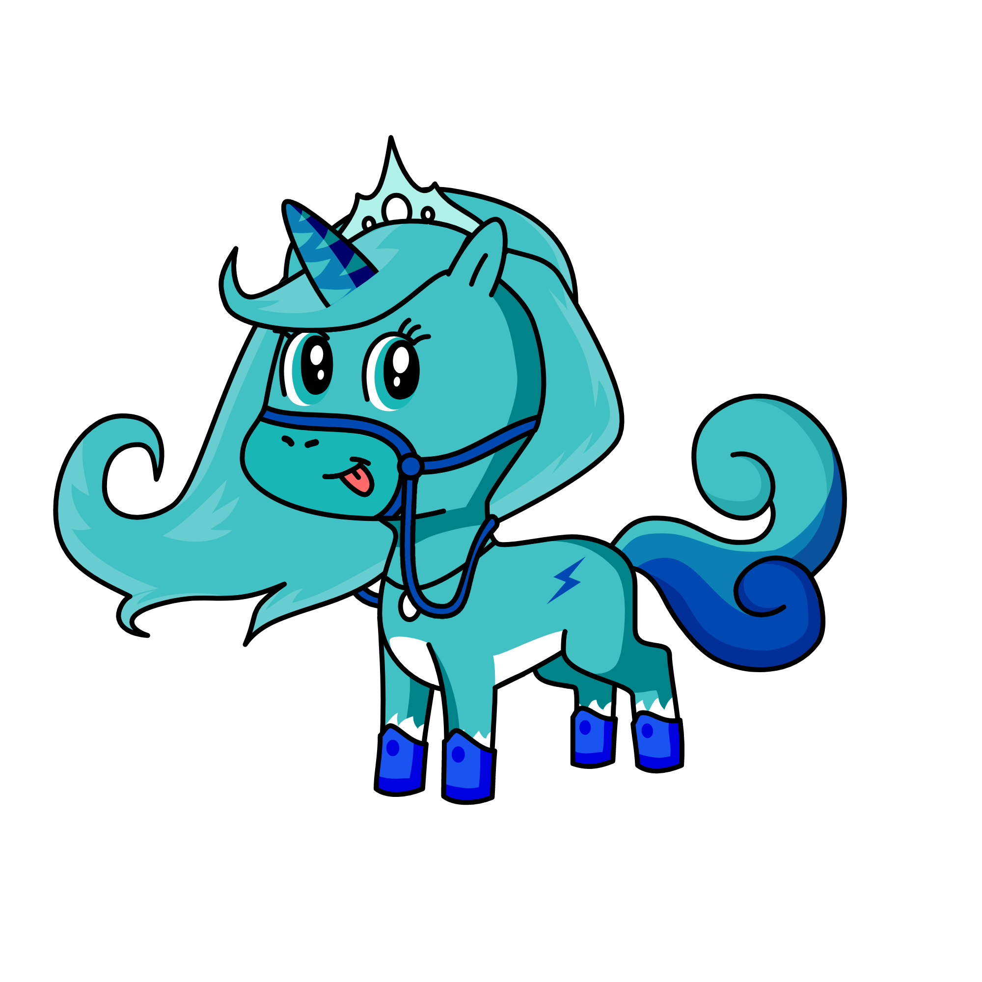 Princes snowy, the unicorn