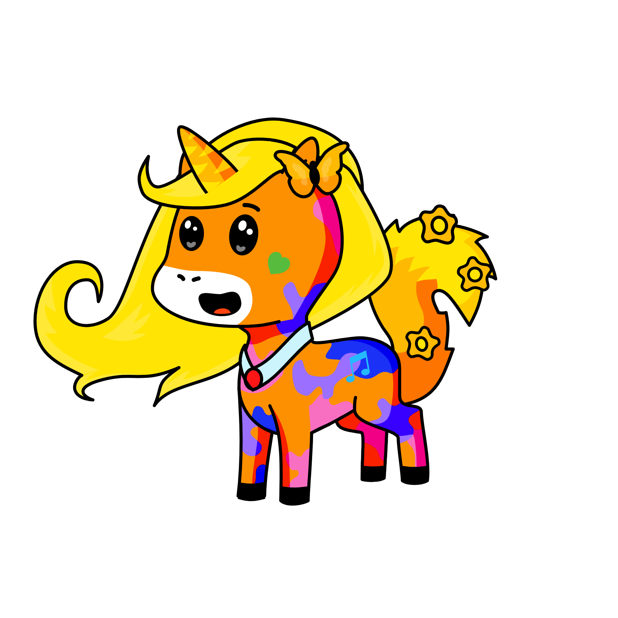 fire, the unicorn