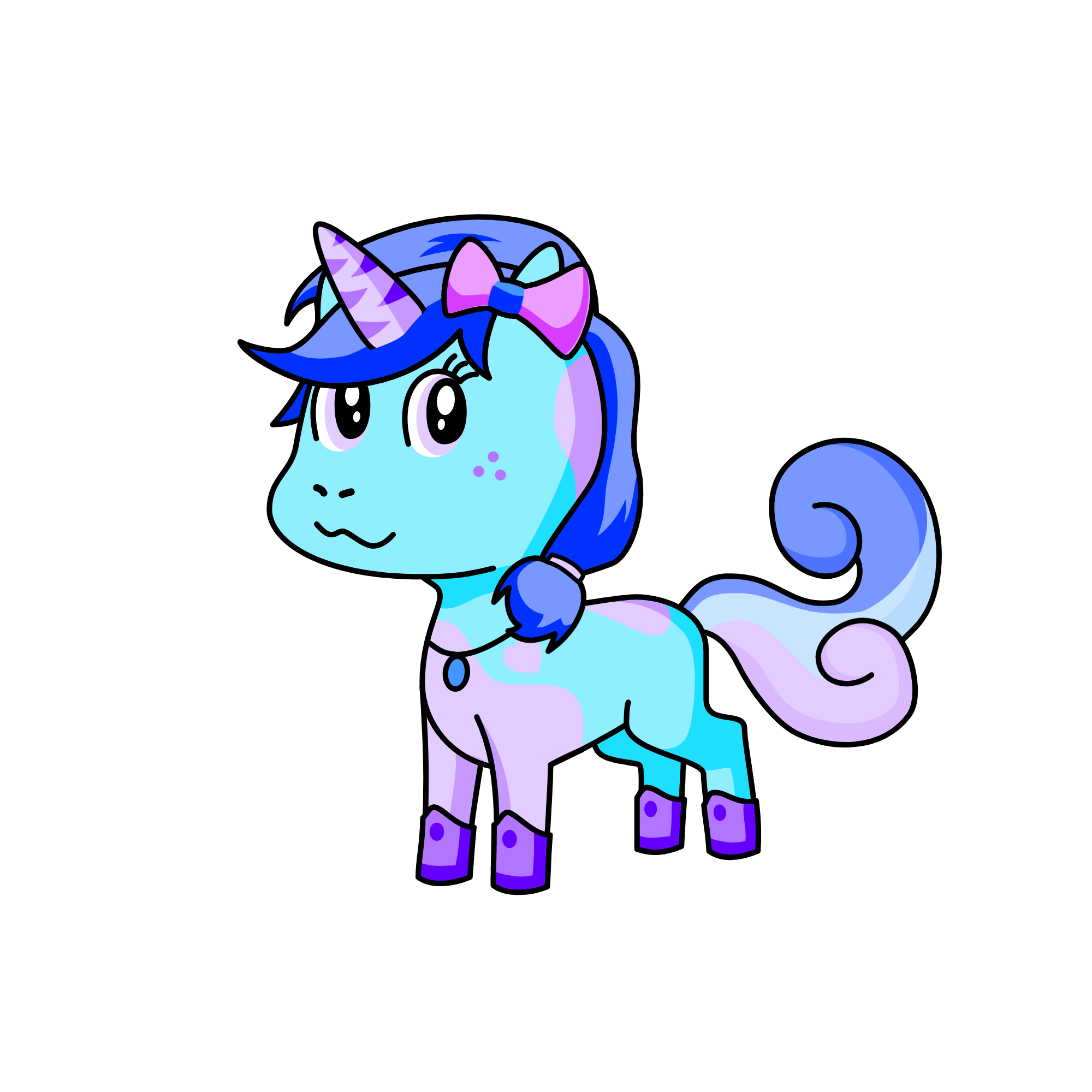 Sparkles, the unicorn