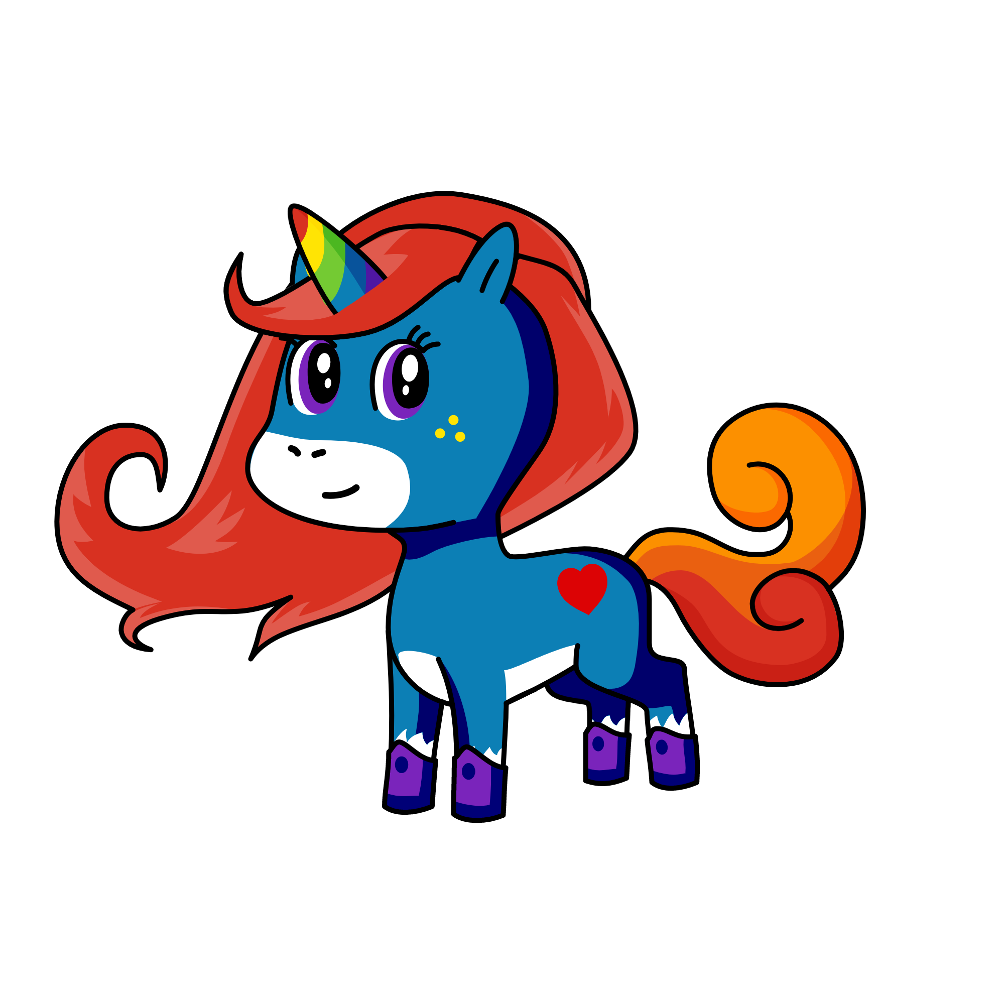 Ellis' Magical Unicorn, the unicorn