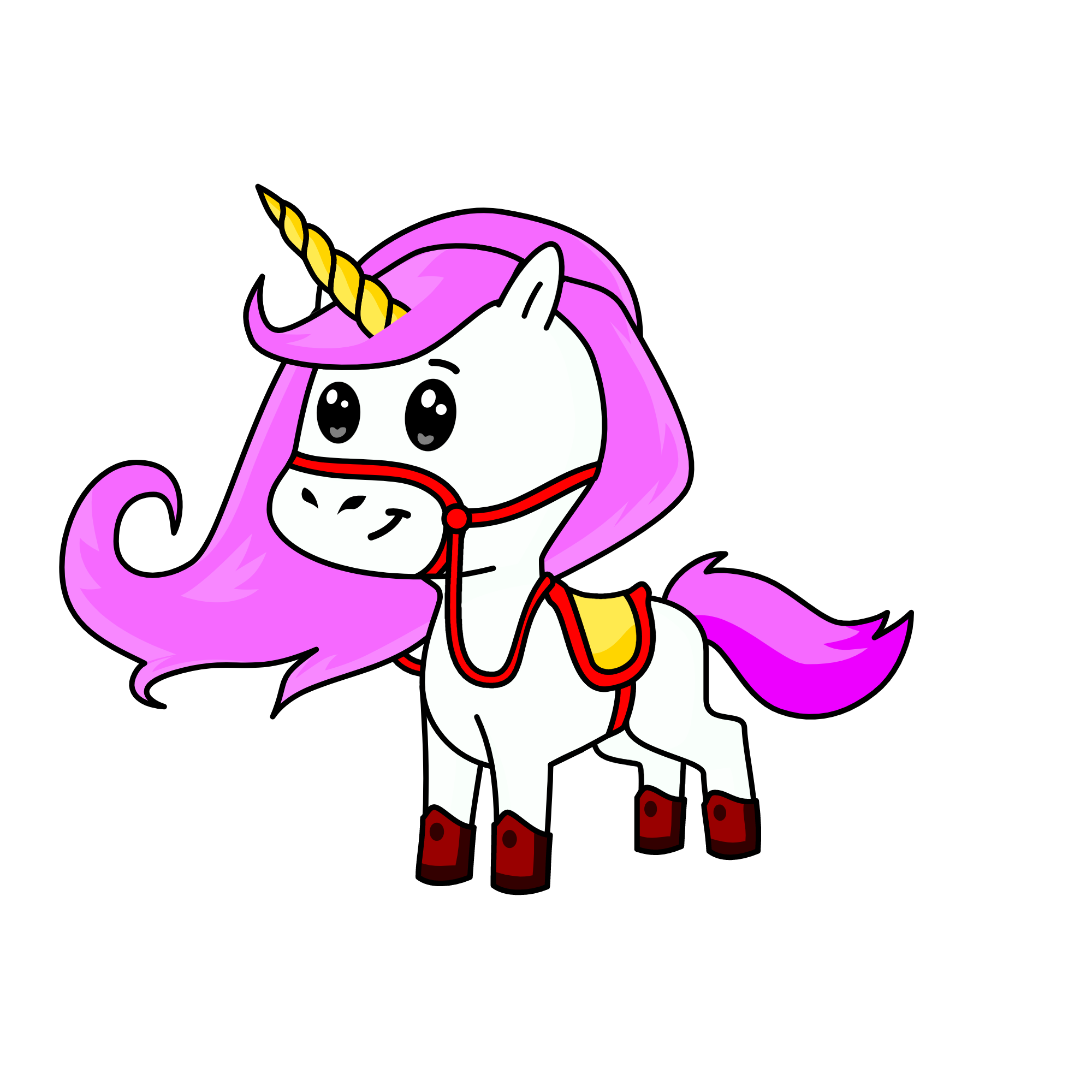 Égua de montaria, the unicorn