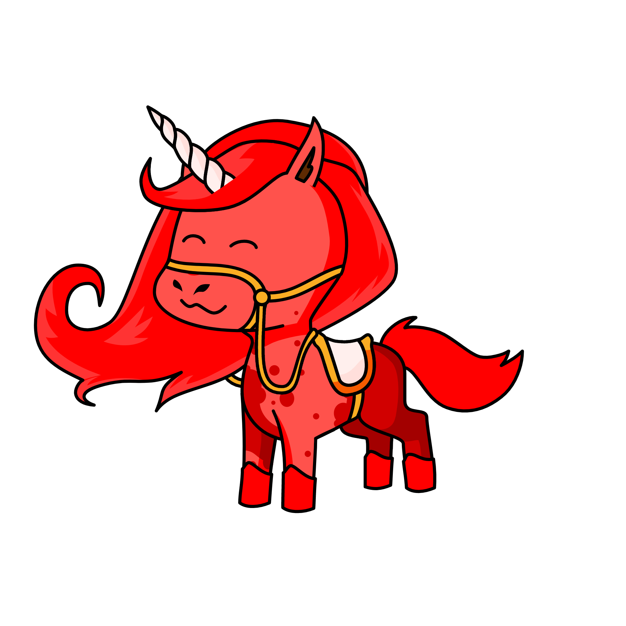 Strawberry, the unicorn