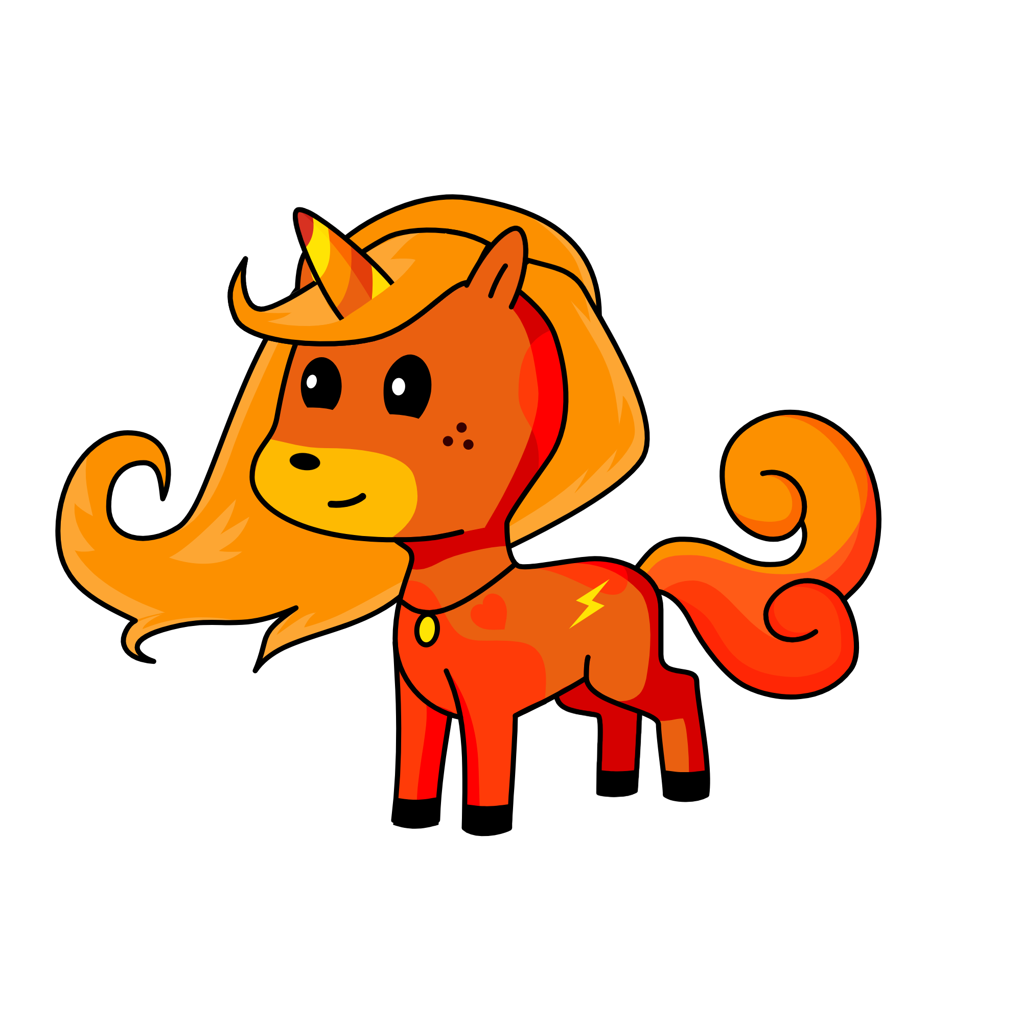 Burn, the unicorn