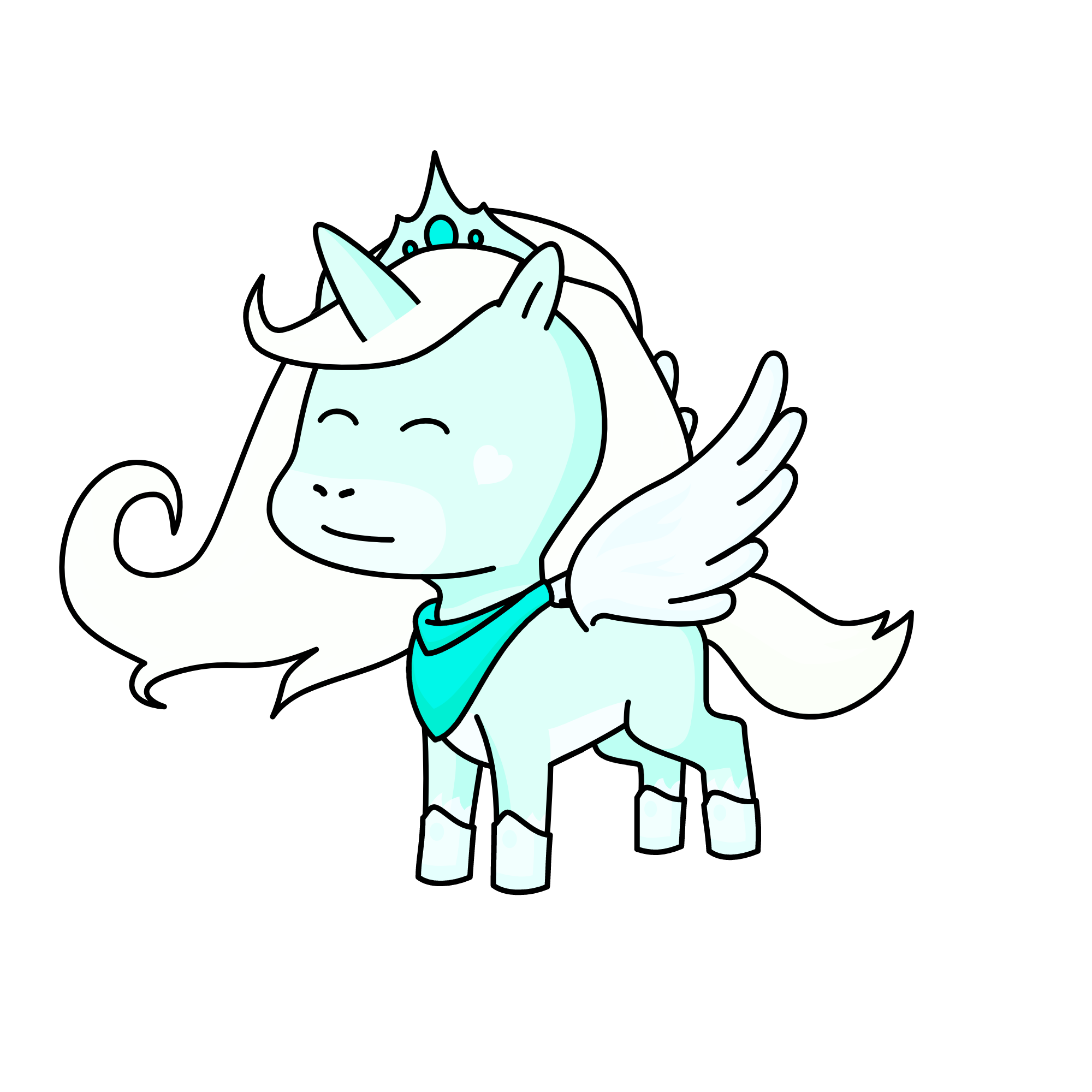 Winter, the unicorn