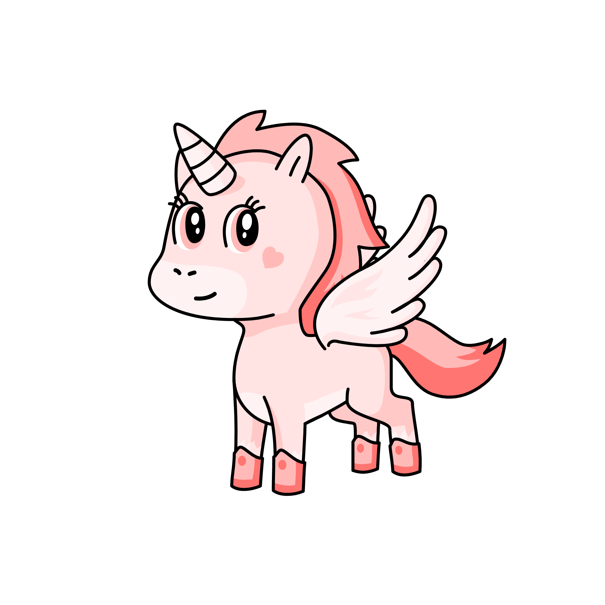 PINK V, the unicorn