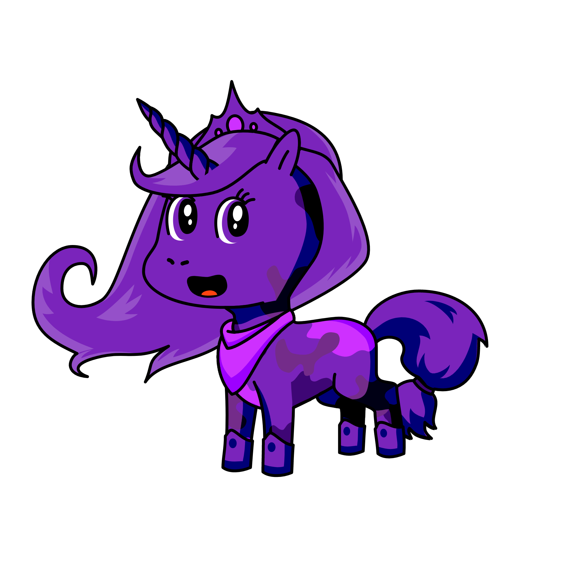 princess purple, the unicorn