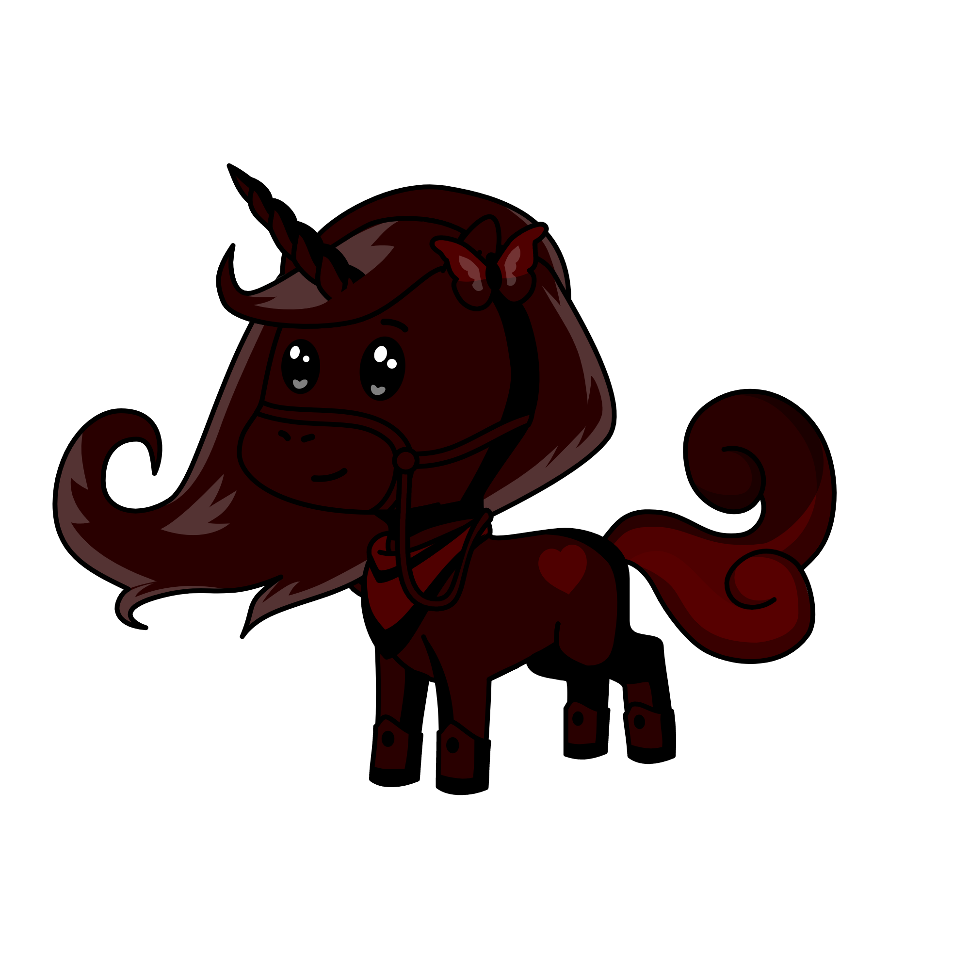 dia gosong dan dia coklat, the unicorn
