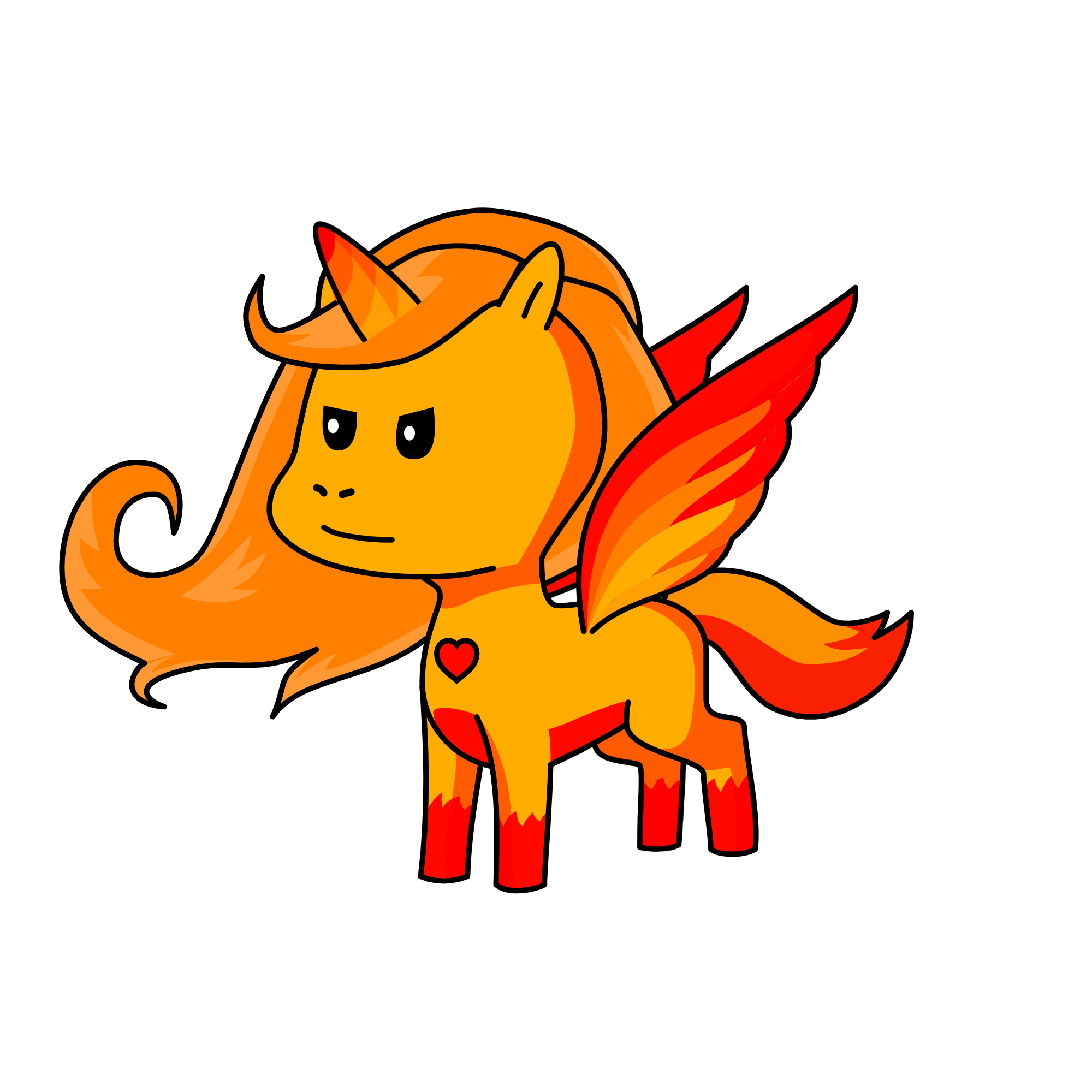 Fire, the unicorn