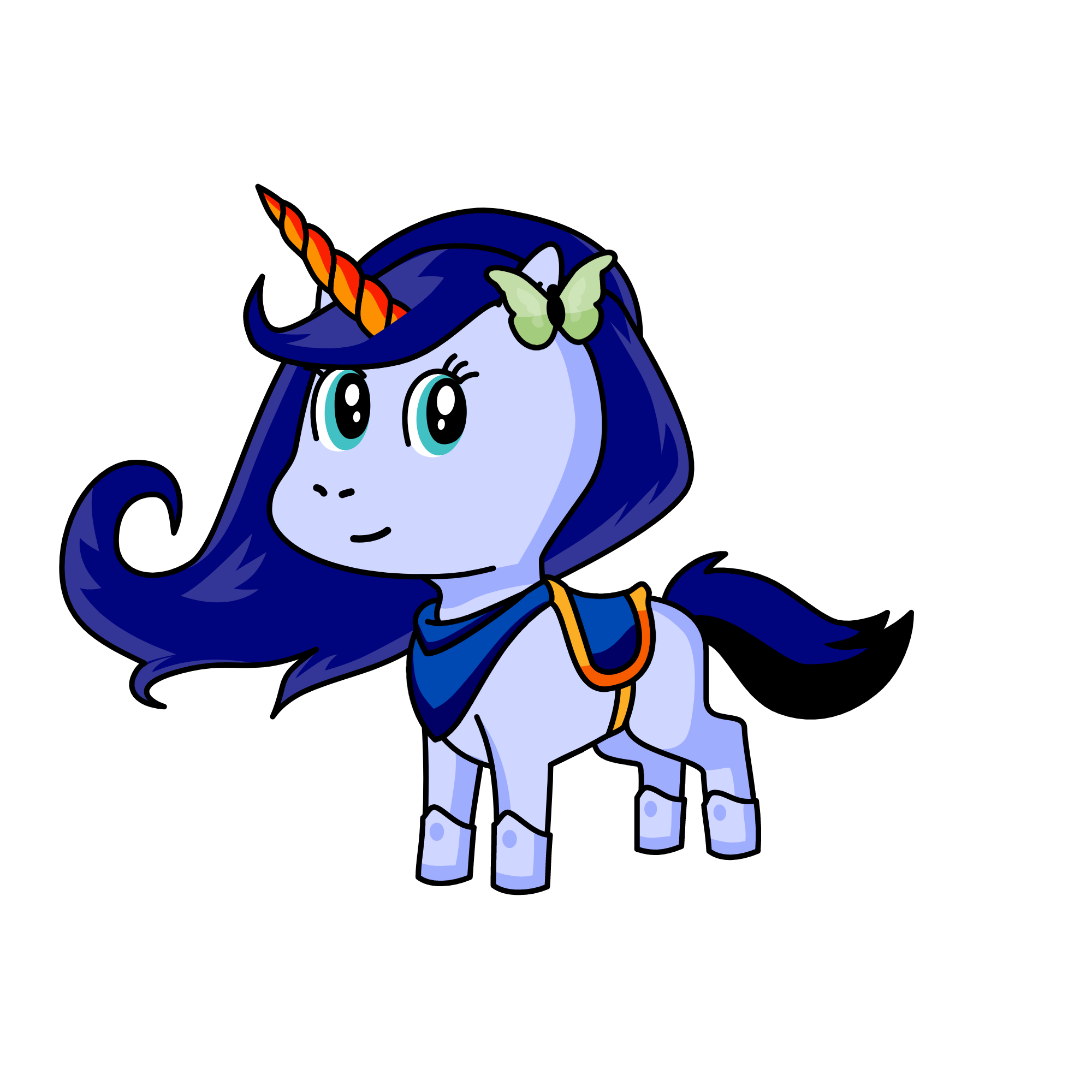 snwoy, the unicorn