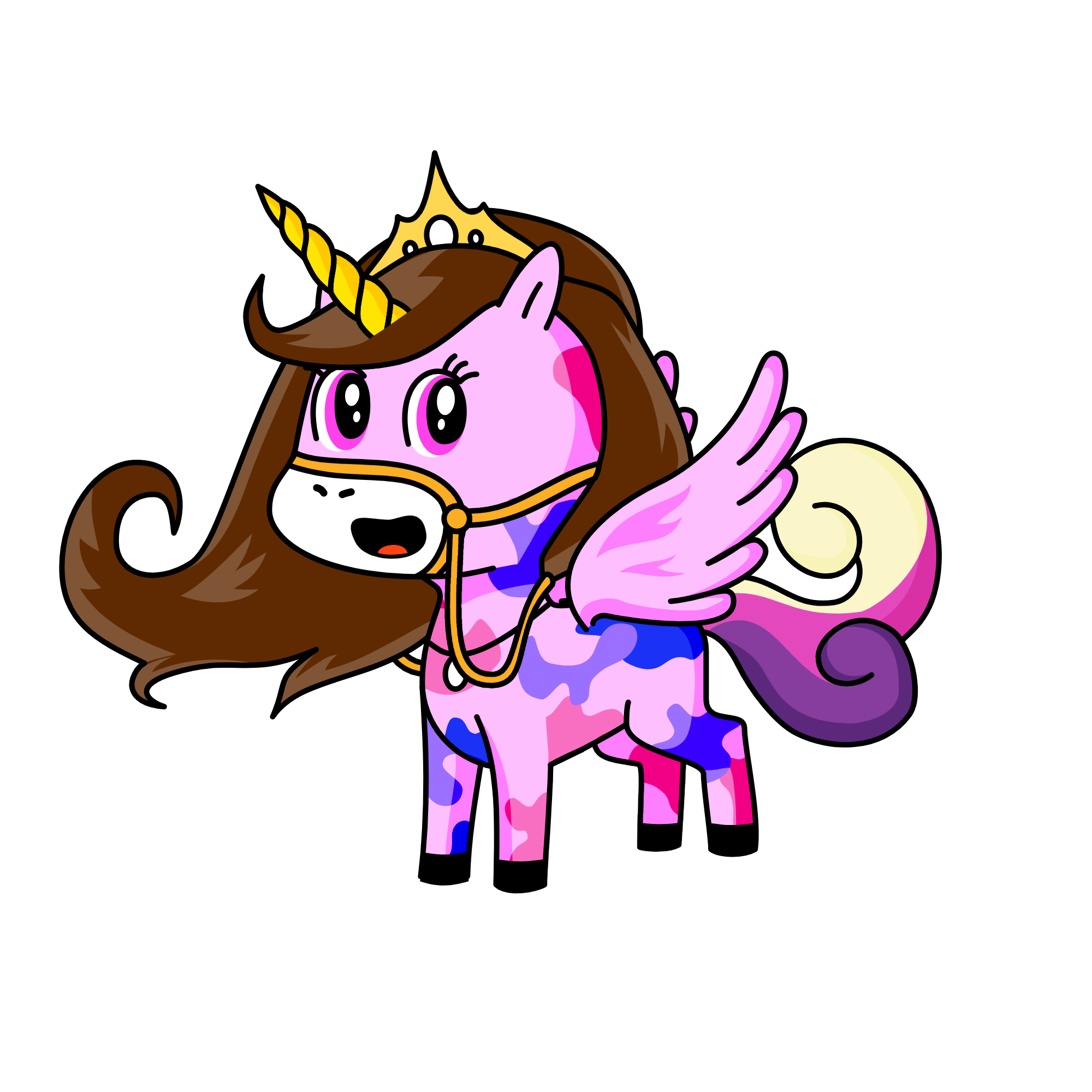 The Queen, the unicorn