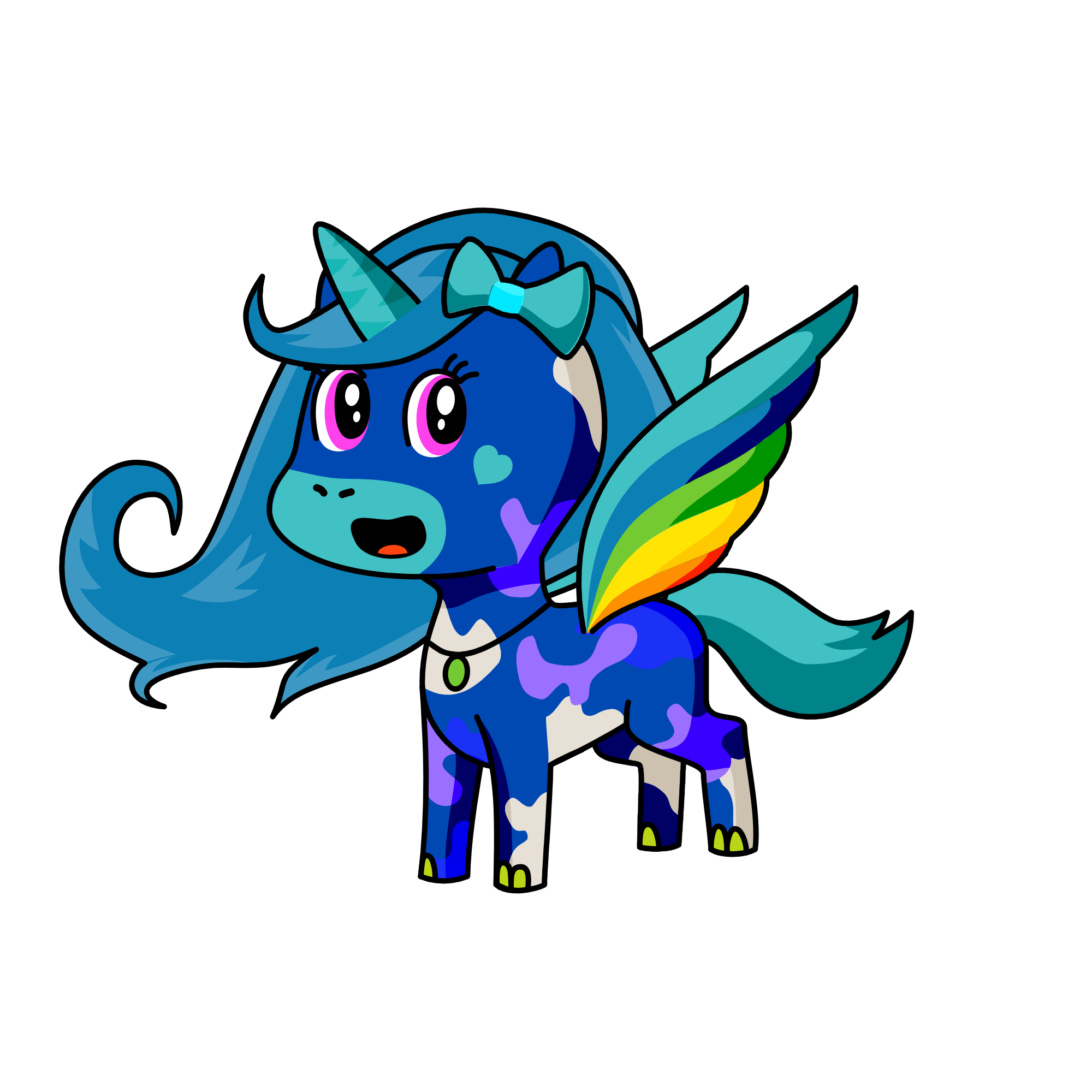 Blue in Night ^^, the unicorn