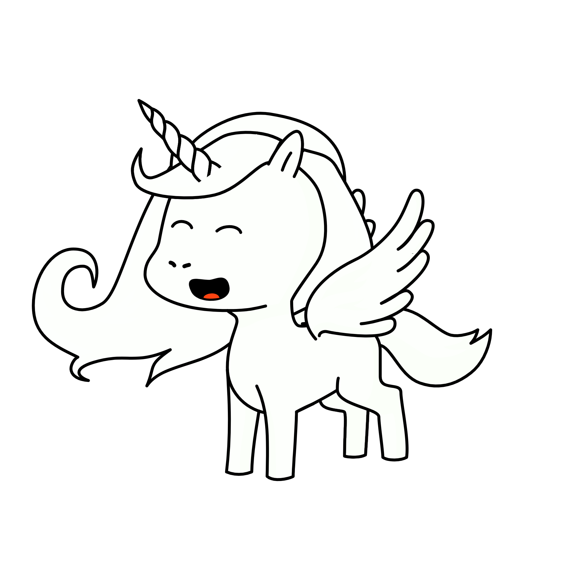 Snow, the unicorn