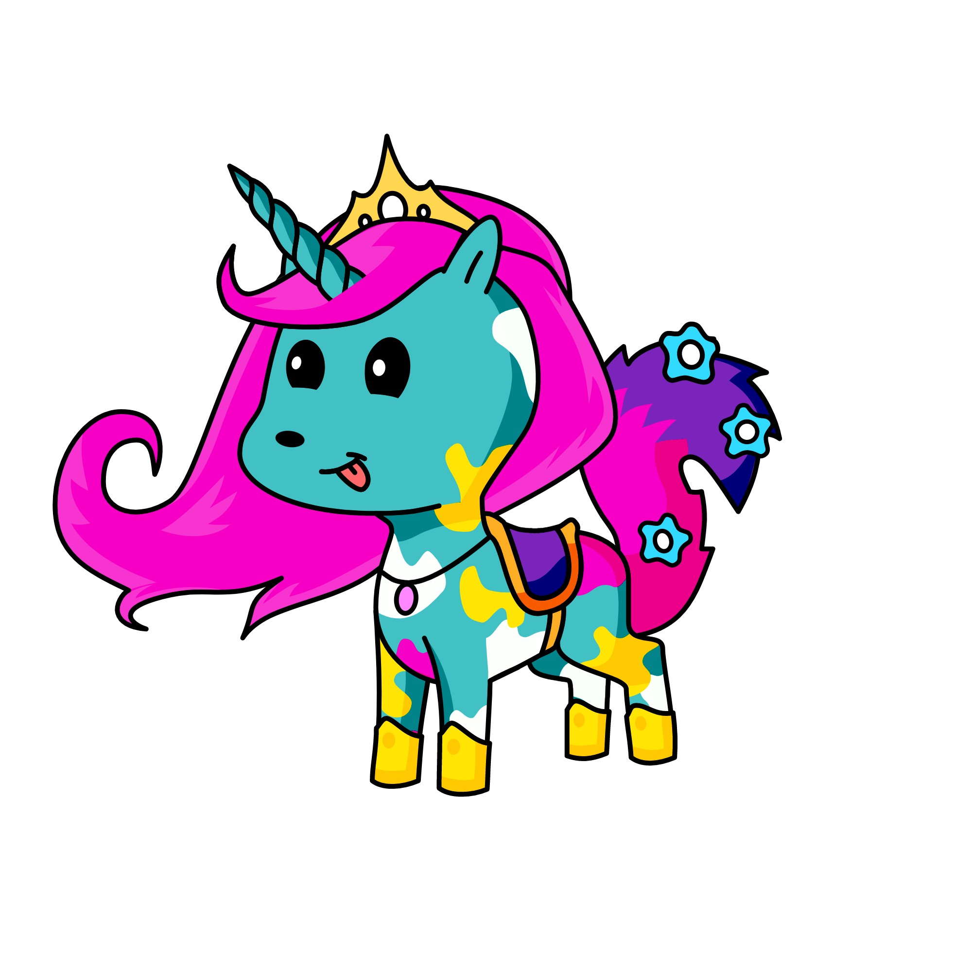 Princess Claudia, the unicorn