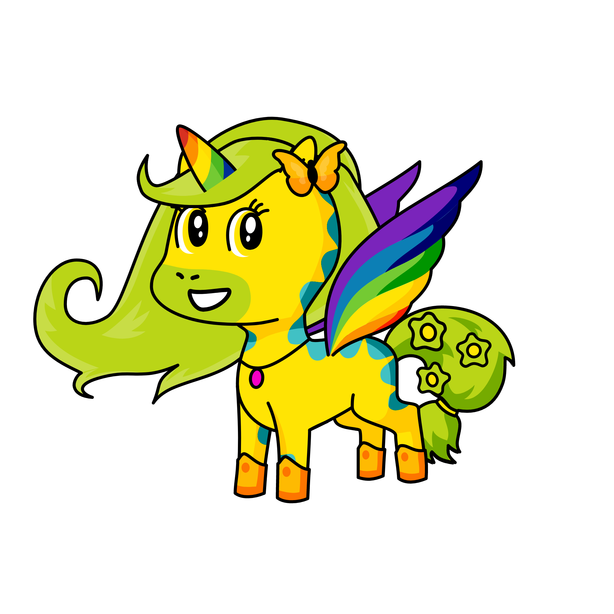 Unibutter, the unicorn