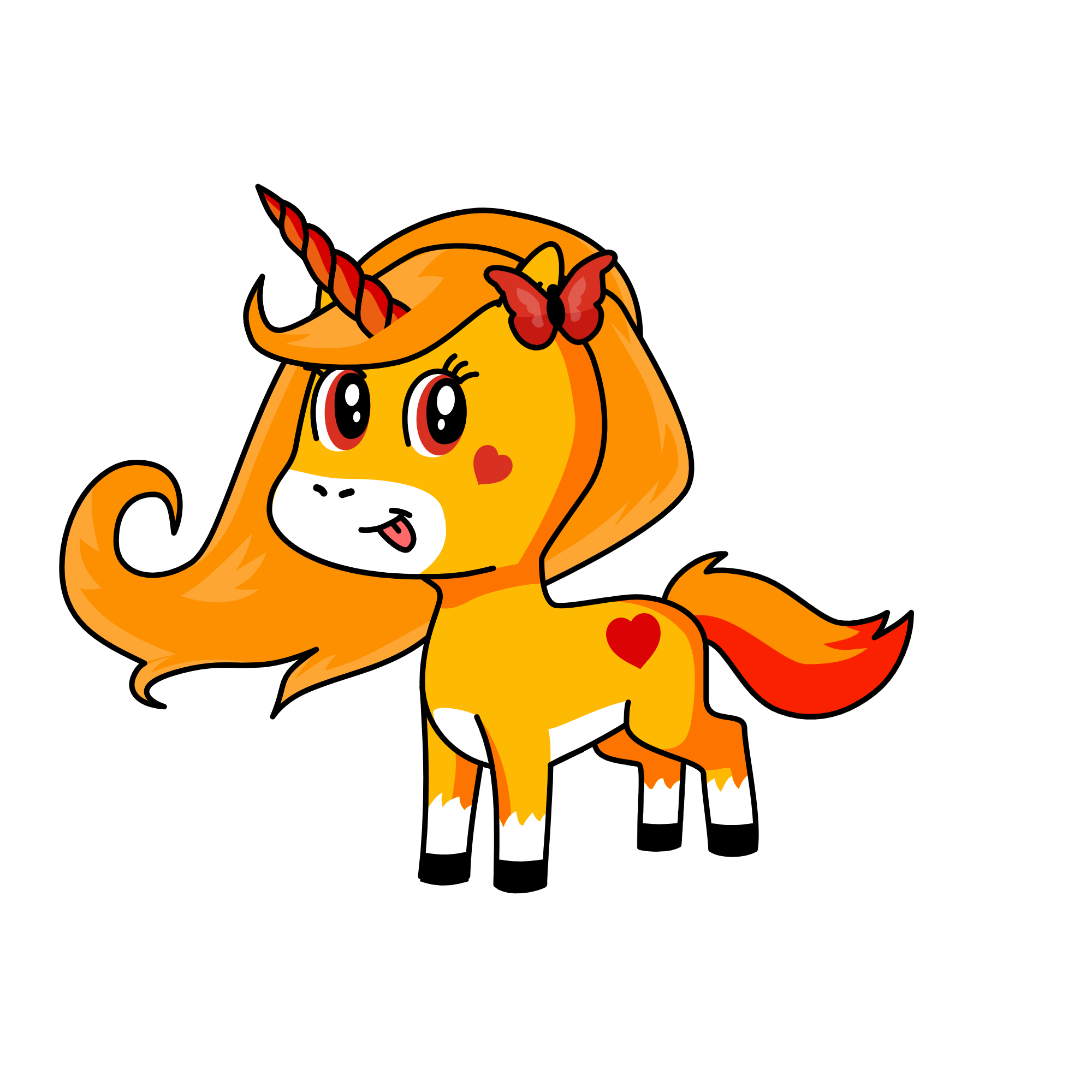 Blaze the Foxicorn, the unicorn