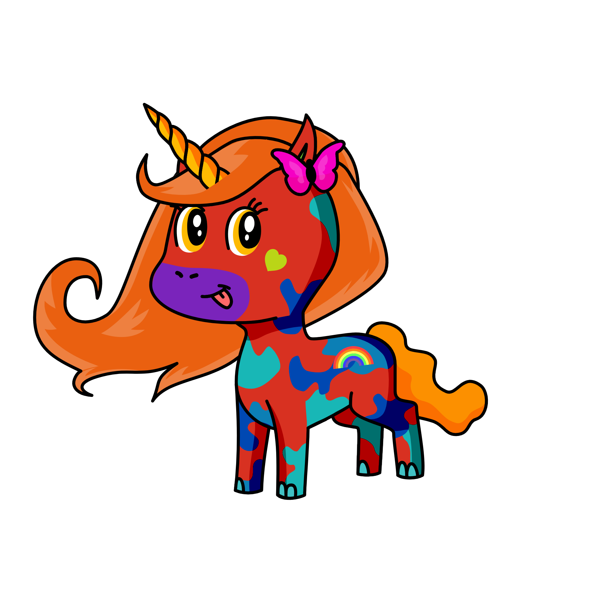 RAINBOW, the unicorn