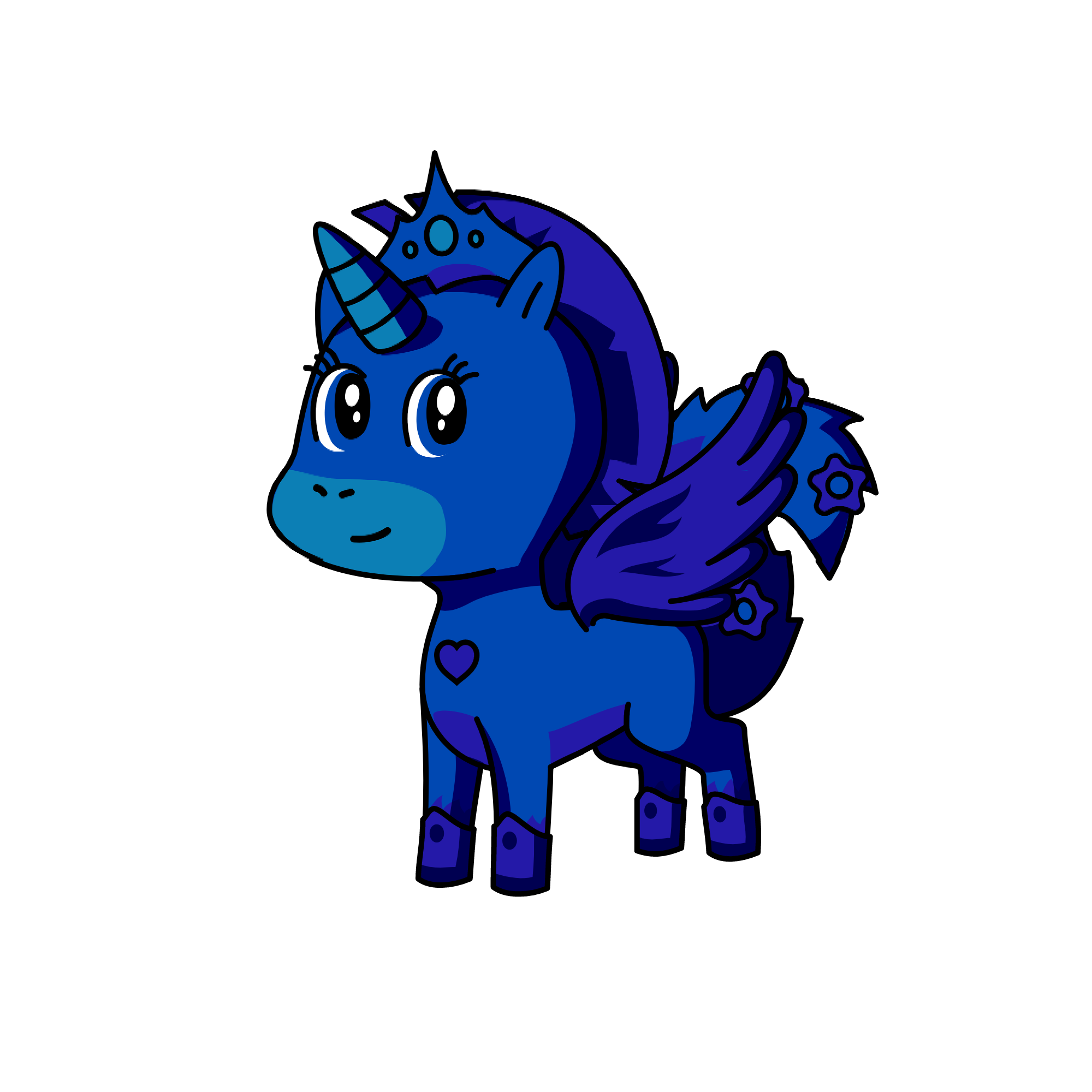 Moonlight, the unicorn