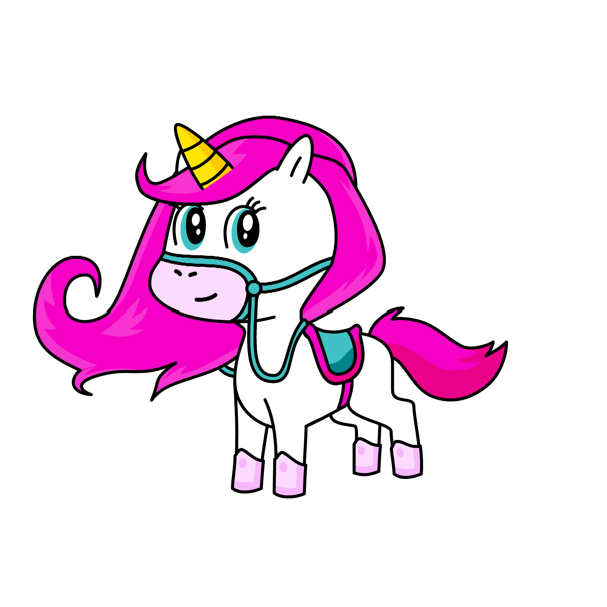 Pink, the unicorn