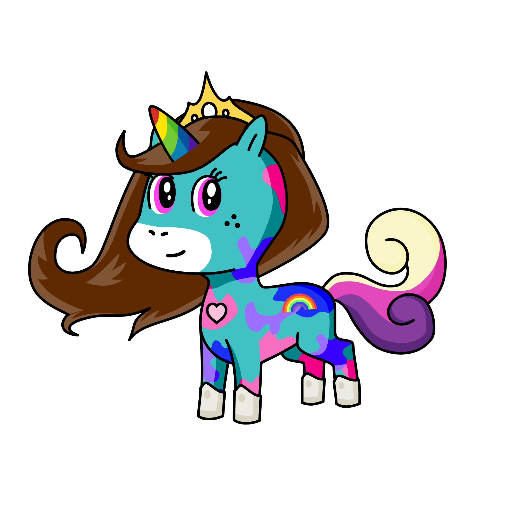 Bella the Brave, the unicorn