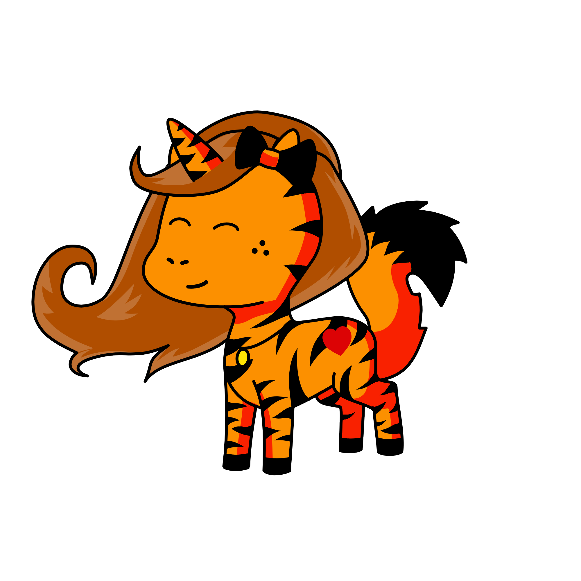 tiger, the unicorn