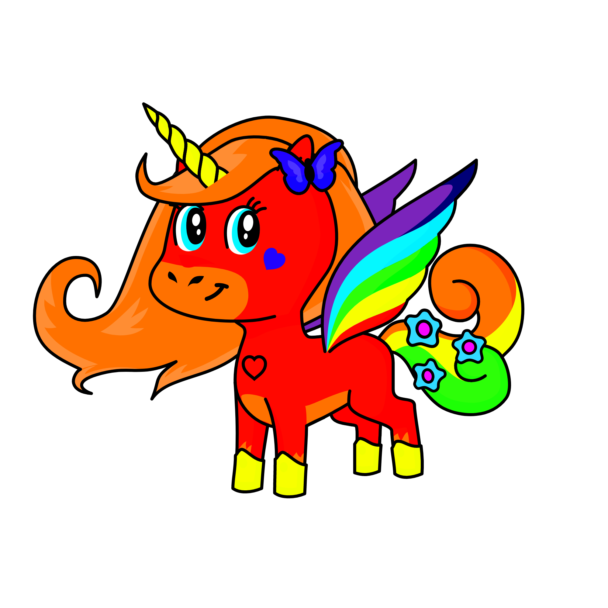 Rainbow Dream, the unicorn
