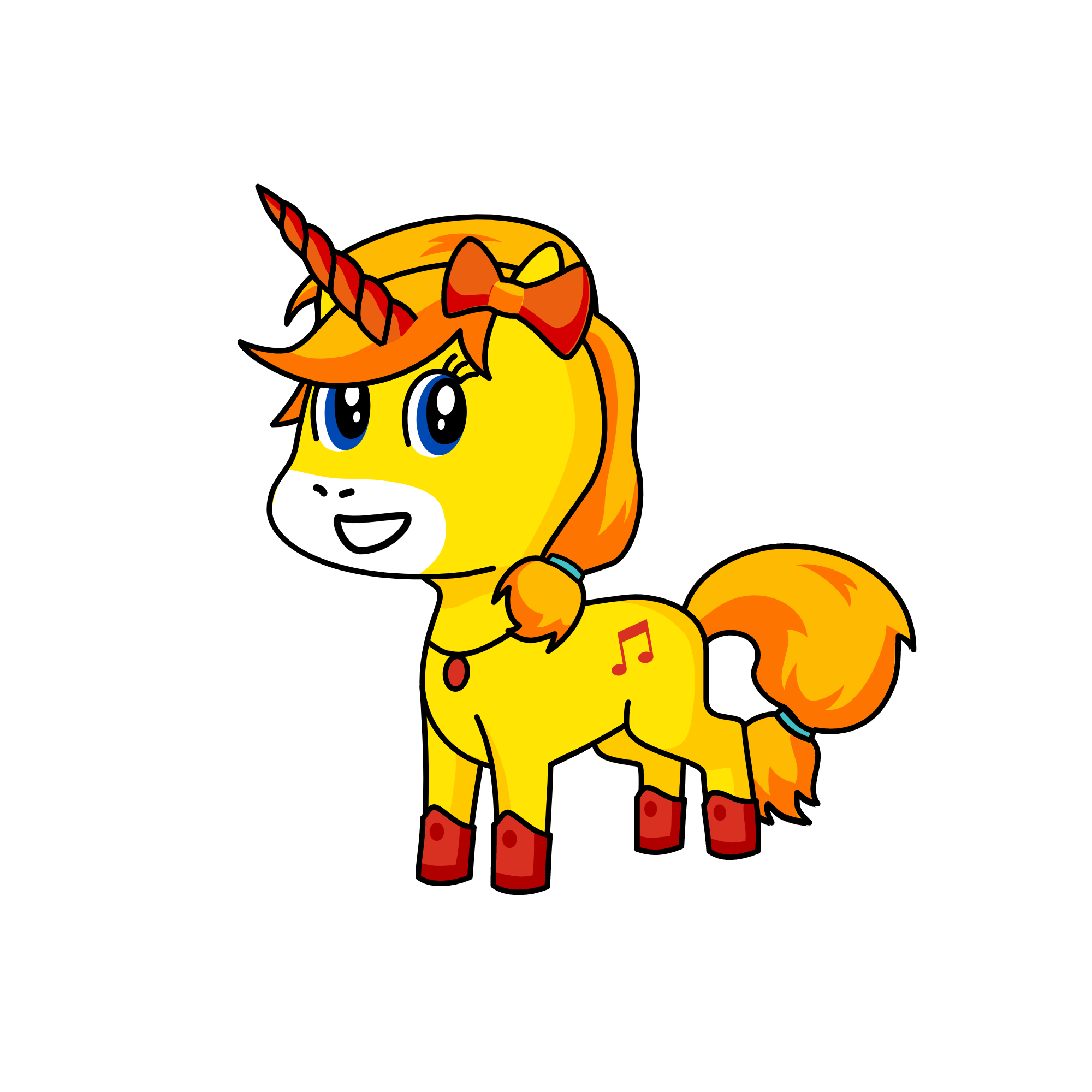flame, the unicorn