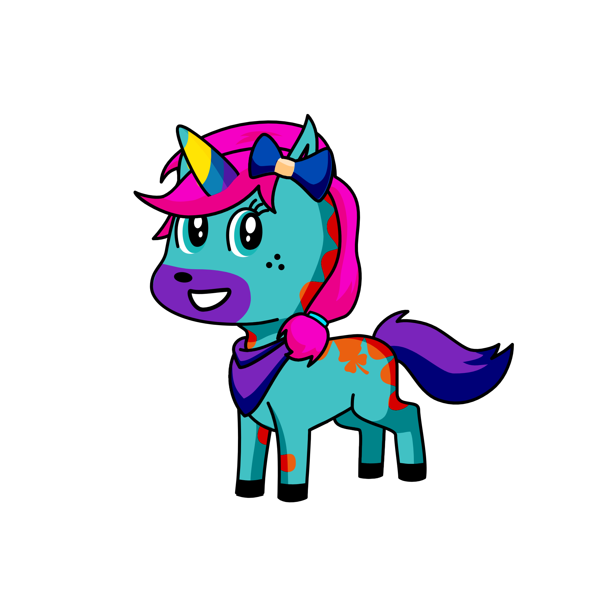 pony, the unicorn