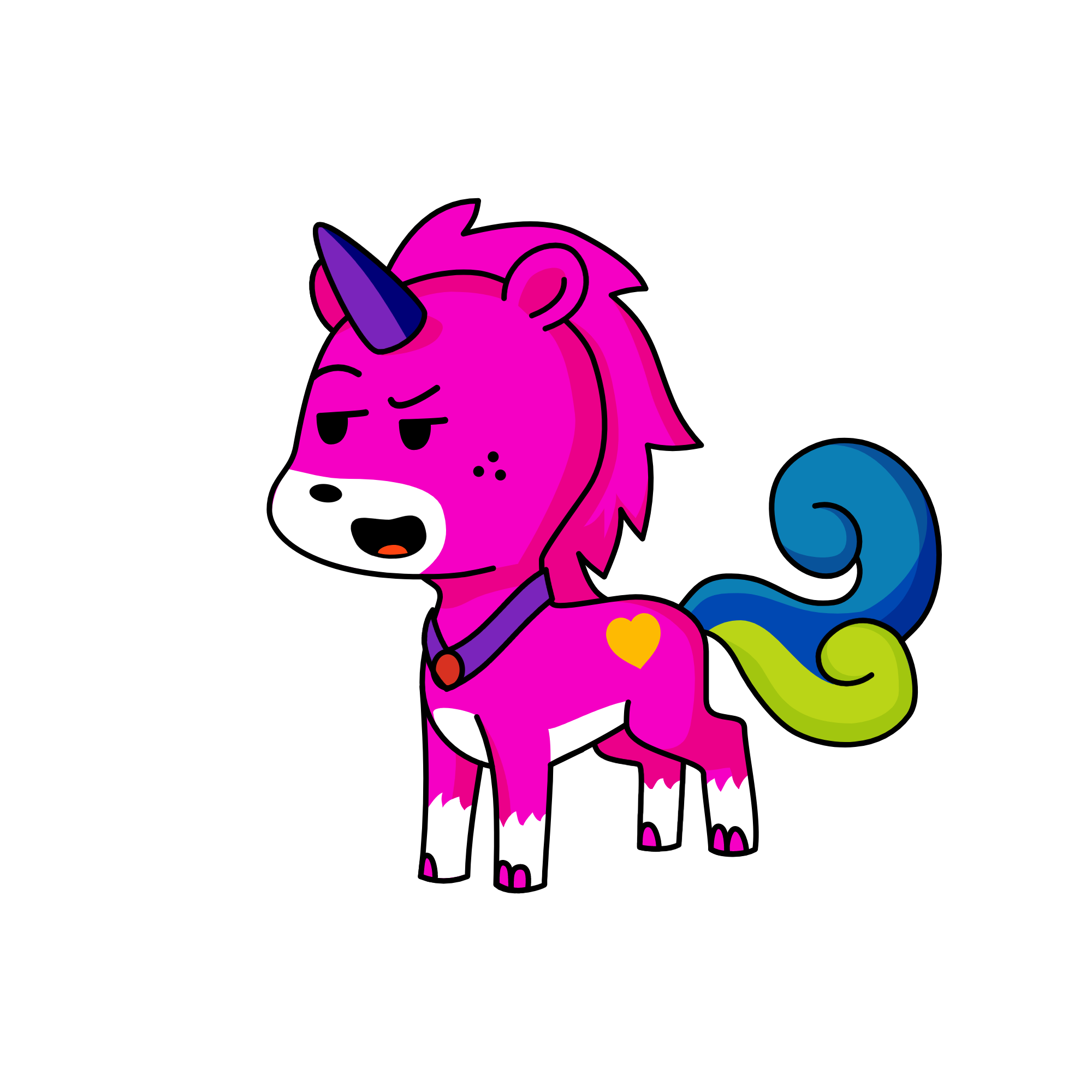 pink, the unicorn