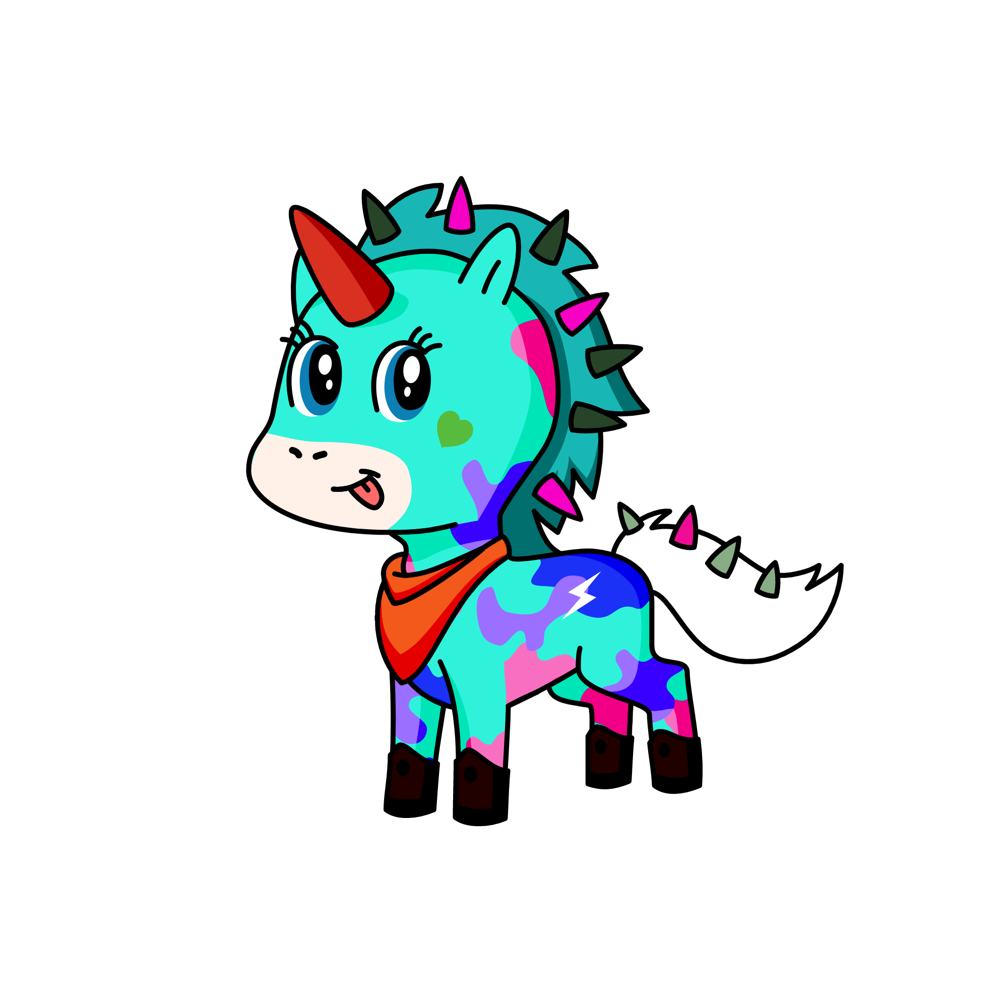 spikey, the unicorn