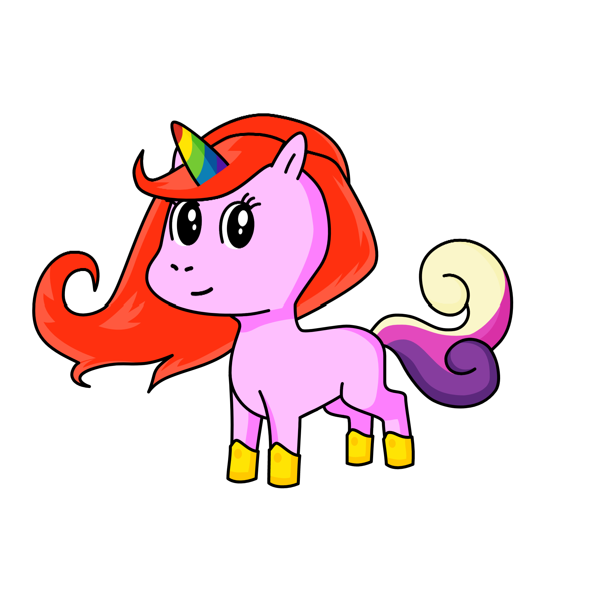 Reindeer Rainbow Unicorn, the unicorn