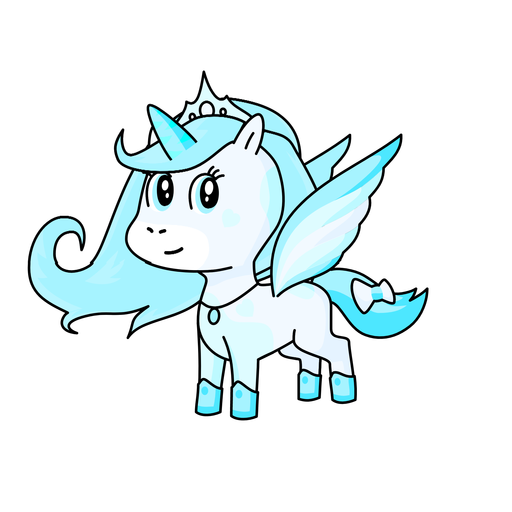 (WINTER, VIP ❄️👑) Snowy, the unicorn