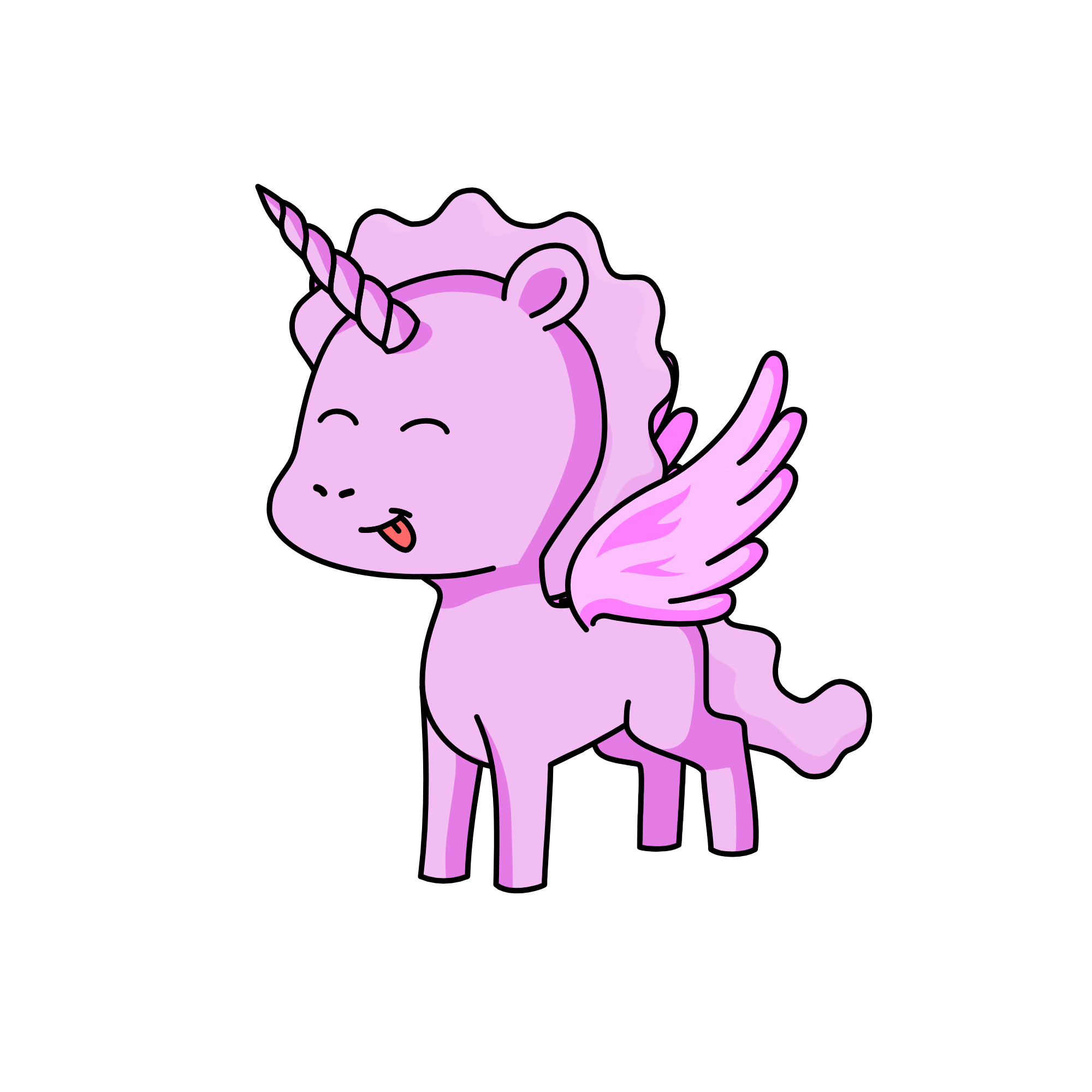 Pink, the unicorn