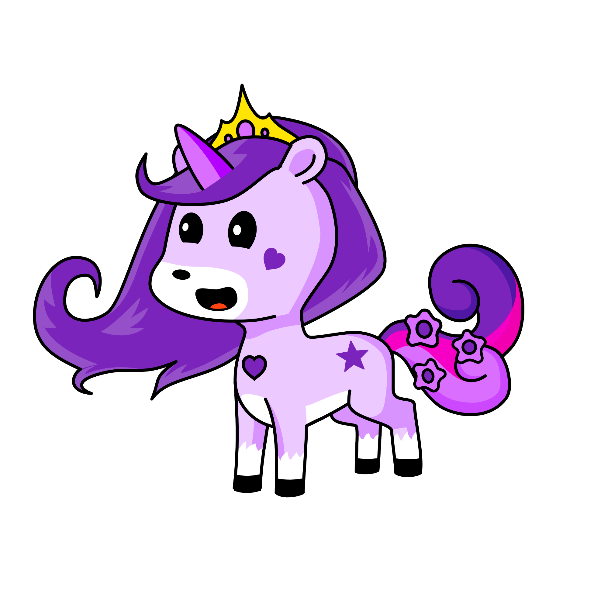 Puply, the unicorn