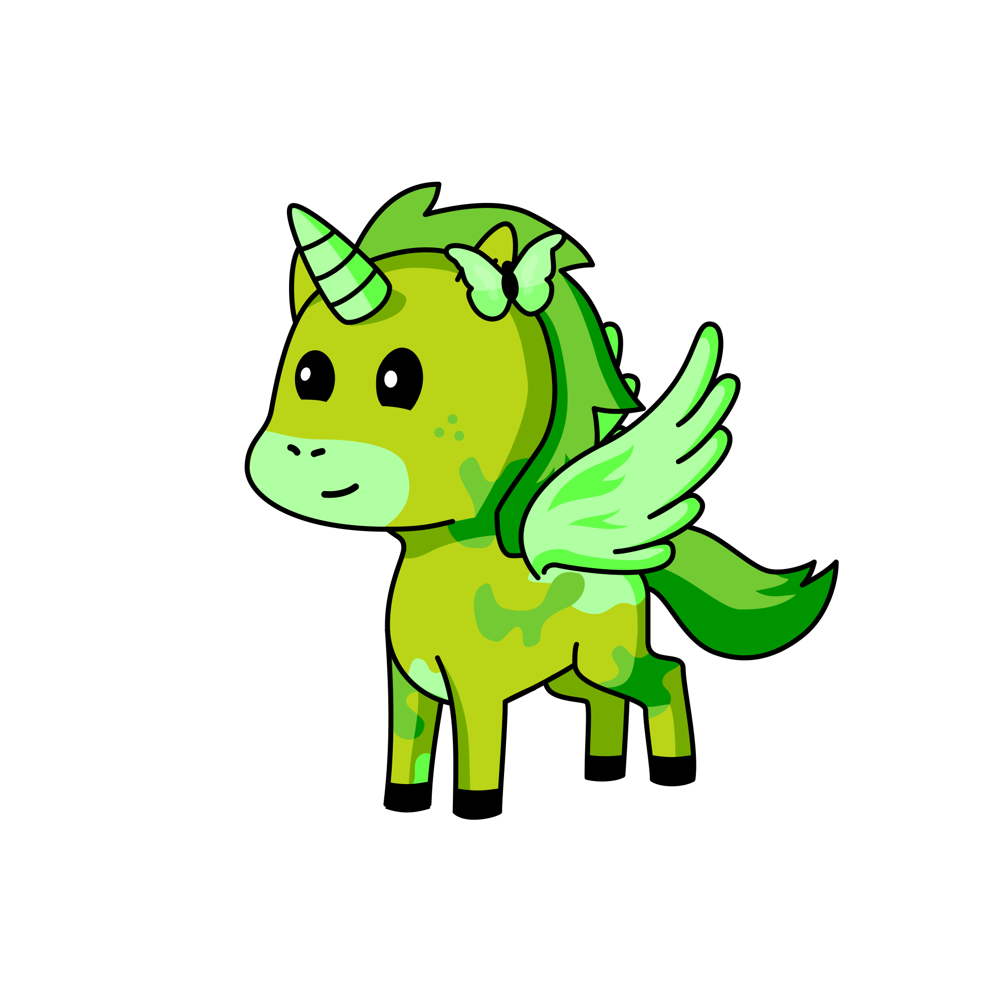 Green Tea, the unicorn