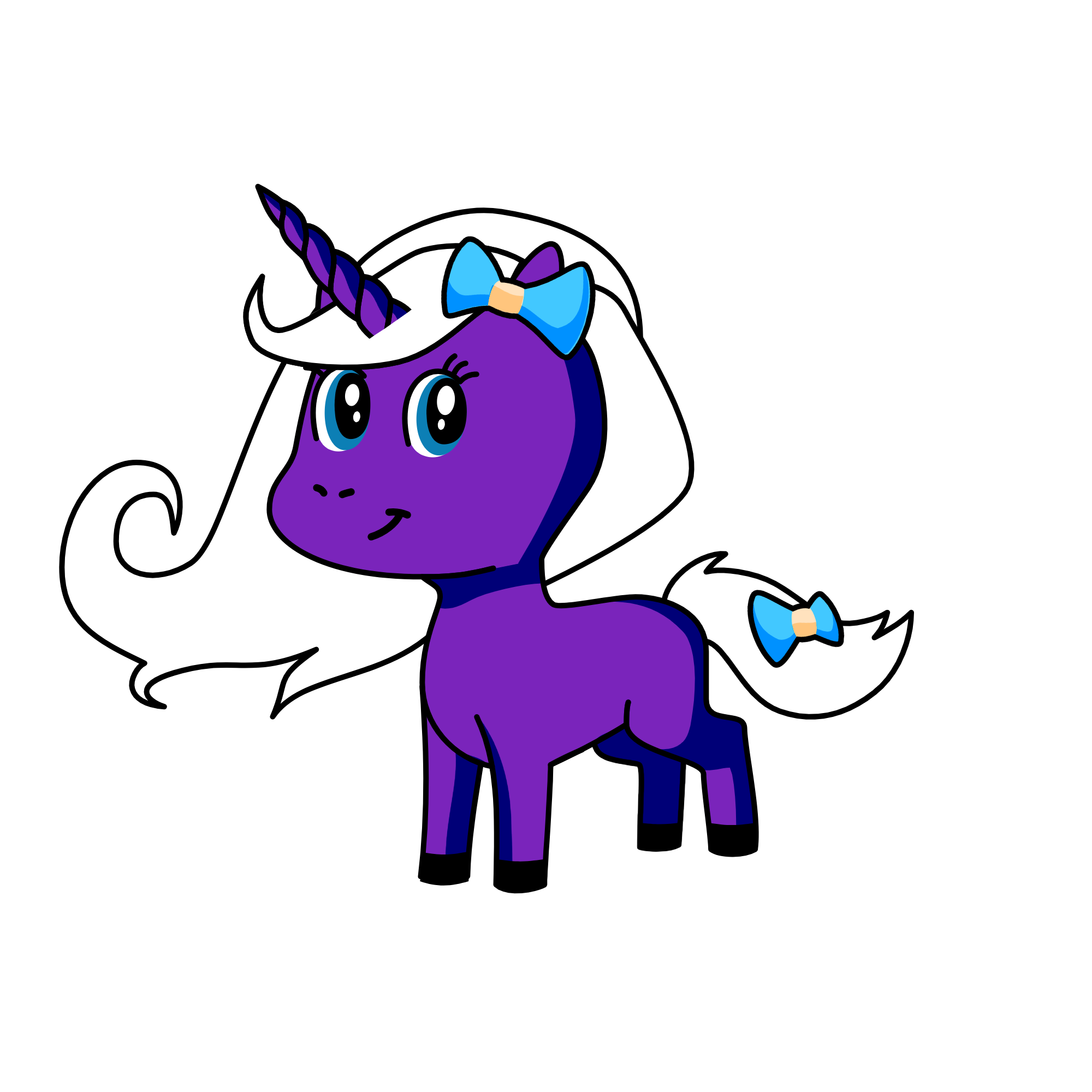 Bluefall, the unicorn