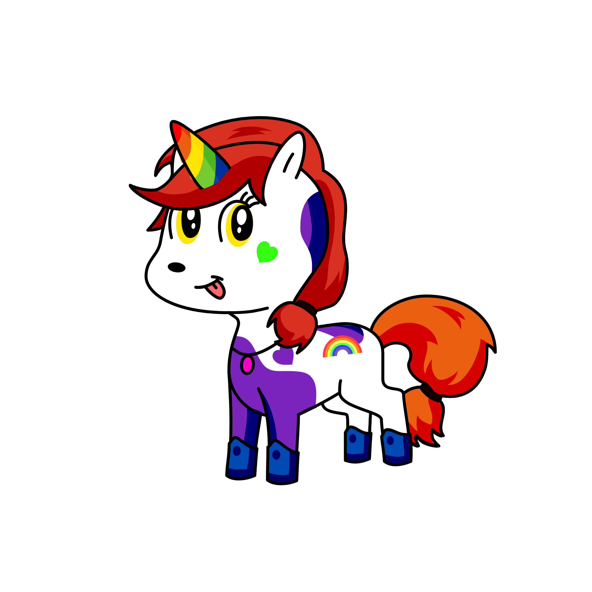rainbow, the unicorn