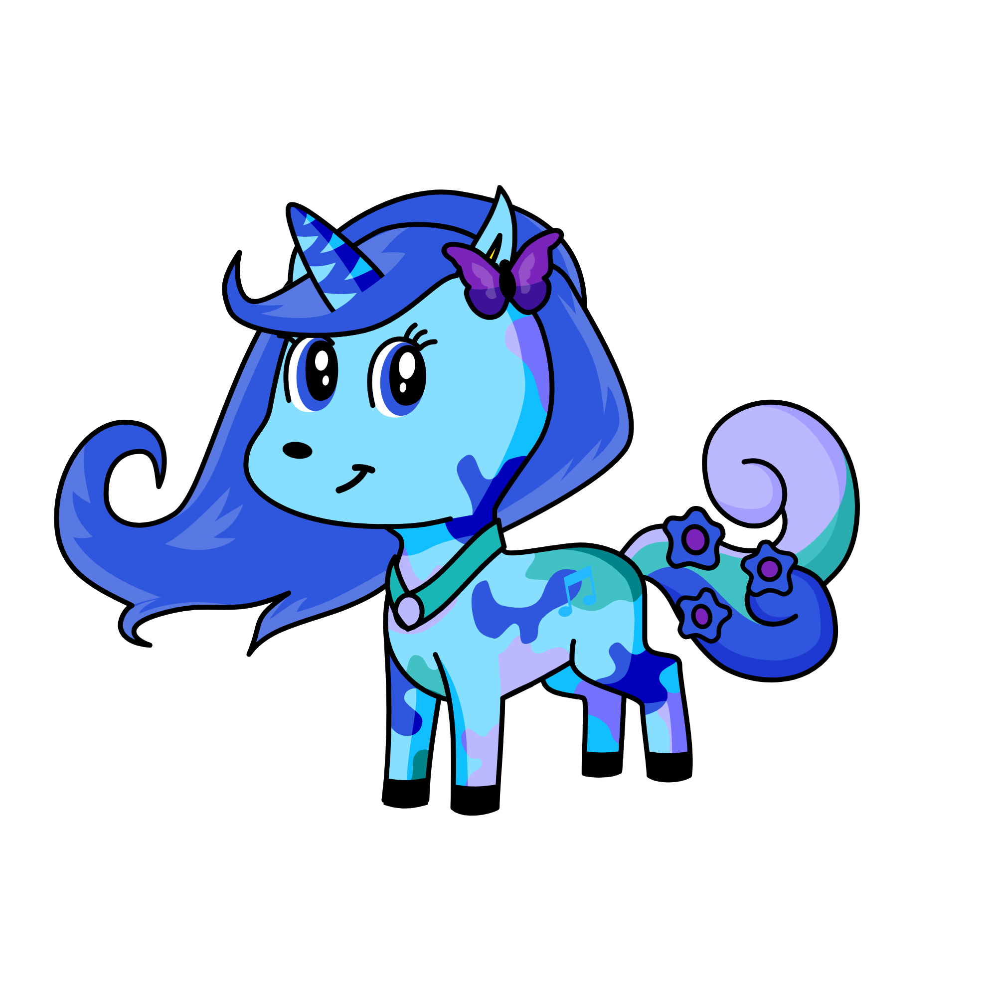 Winter, the unicorn