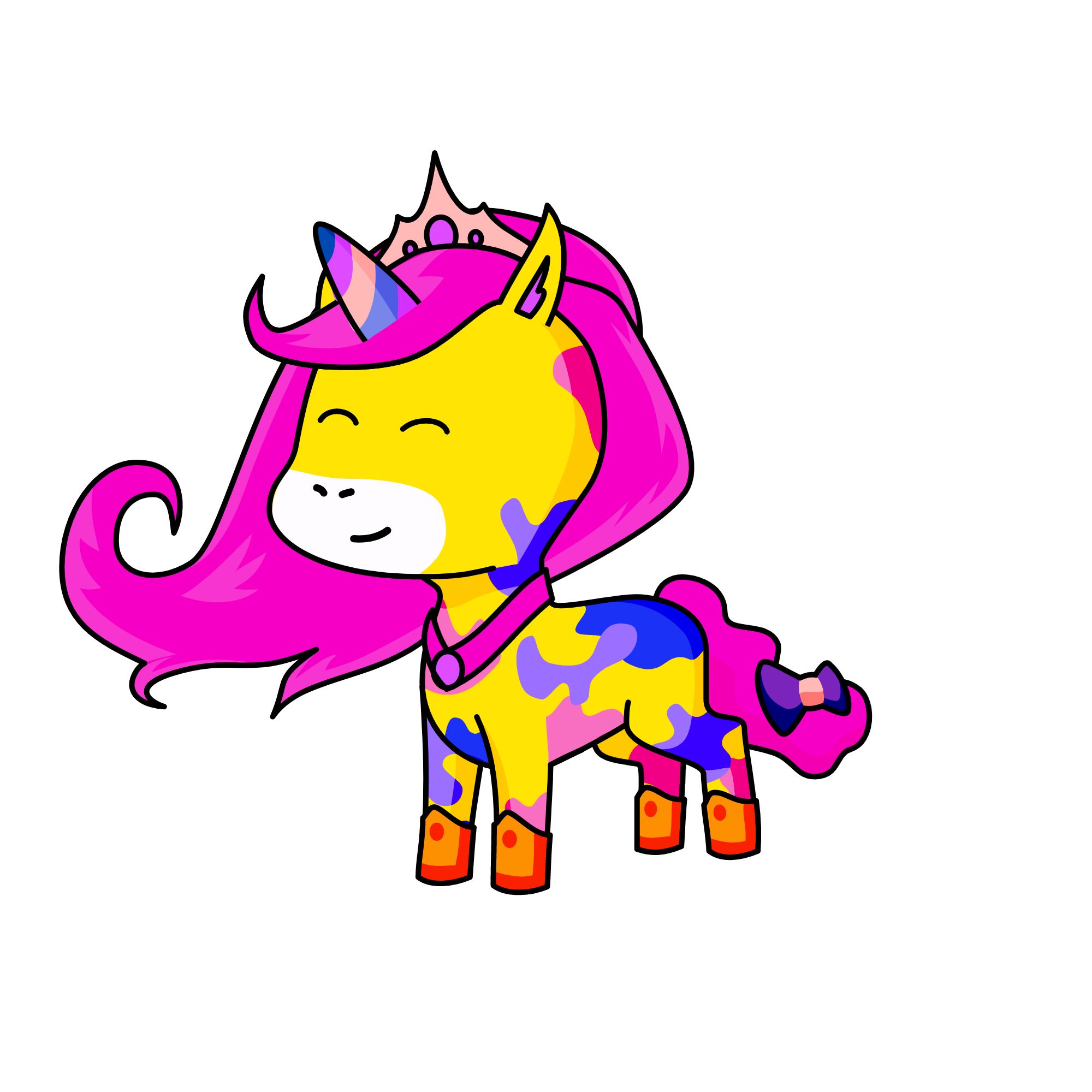 Rainbow, the unicorn