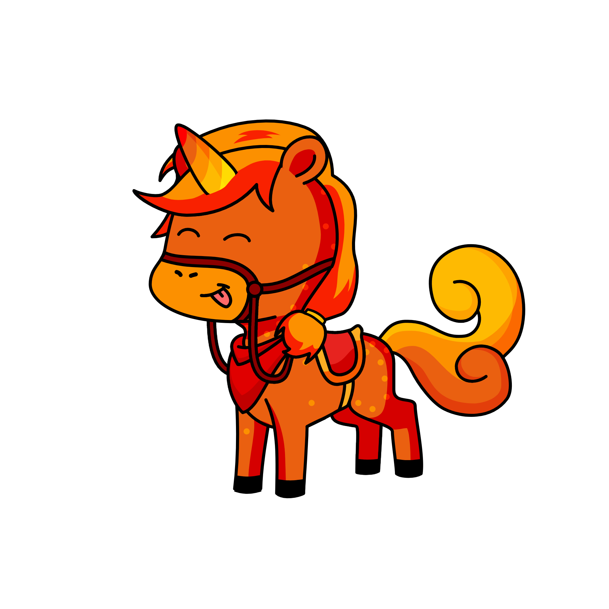 sunset, the unicorn