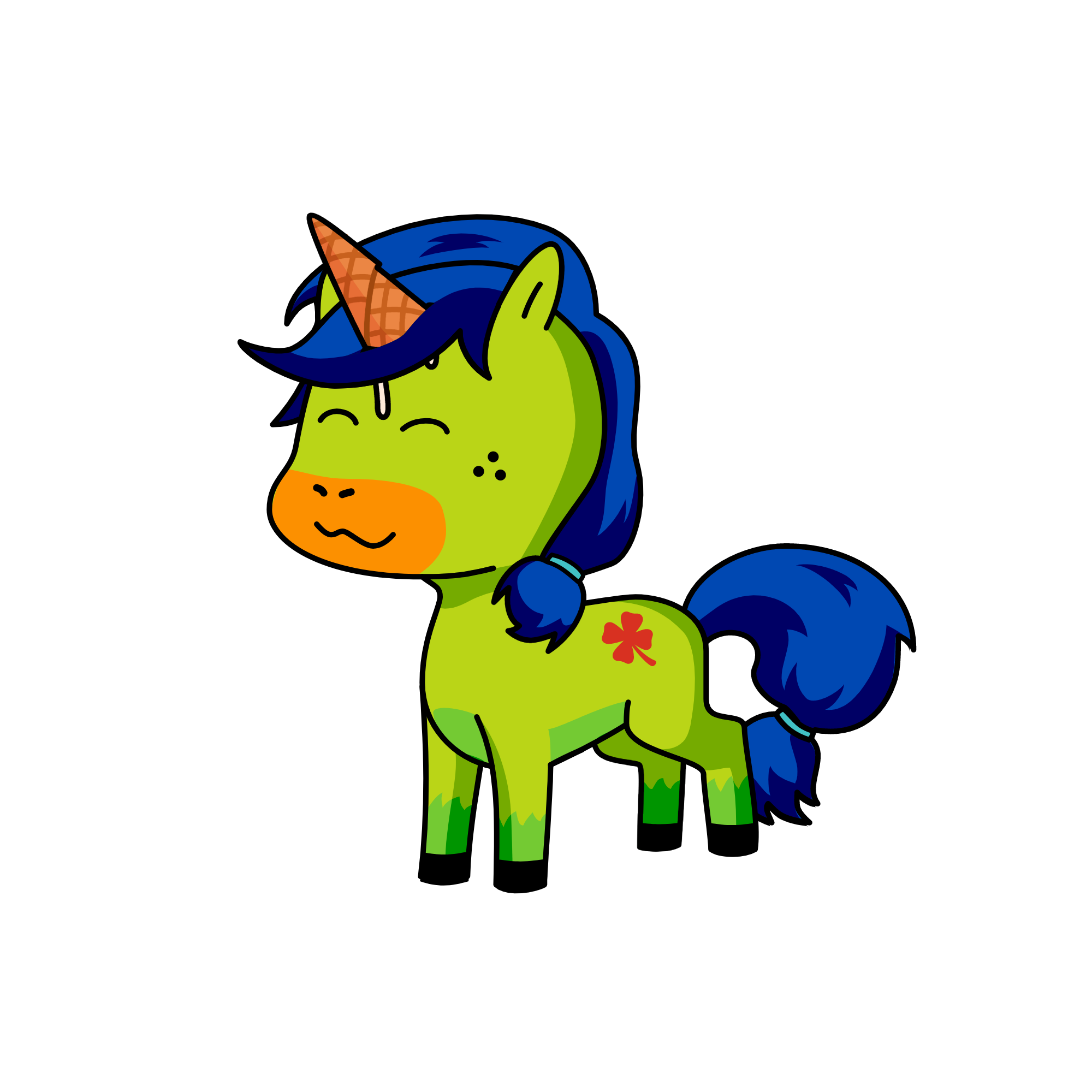 Daddy Glitterpop, the unicorn