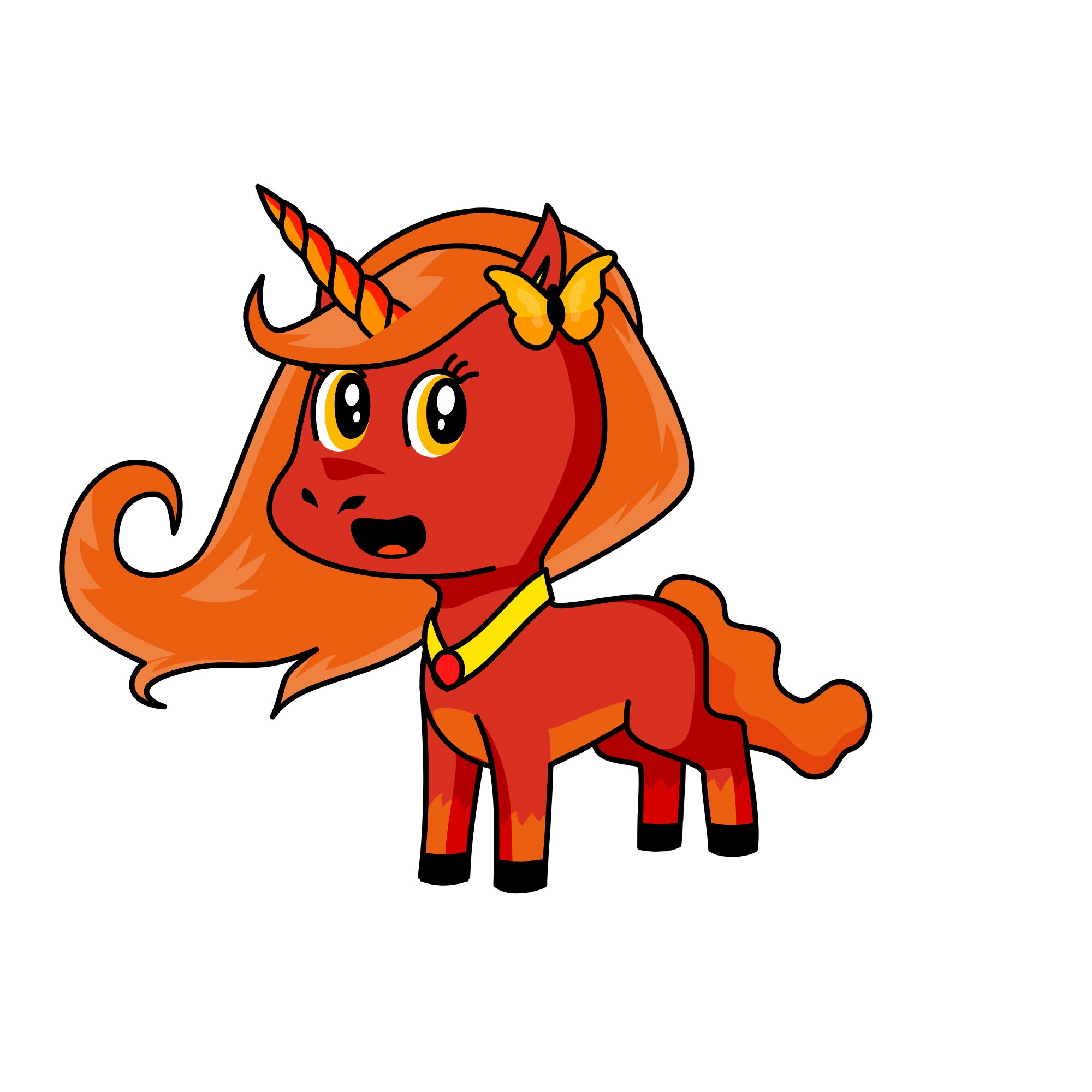Flame, the unicorn